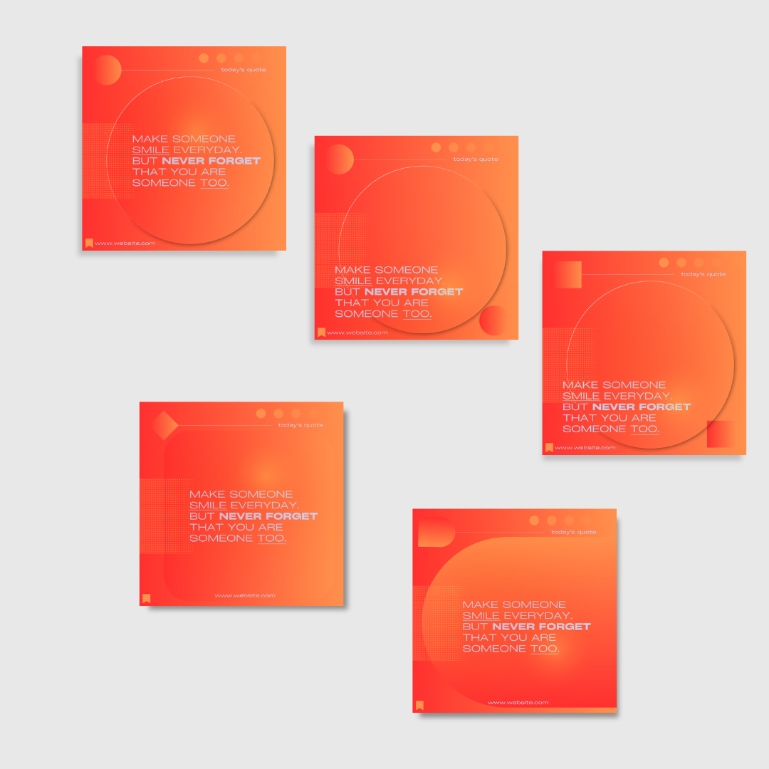 Orange Canva Post/Carousel Templates - Social Media