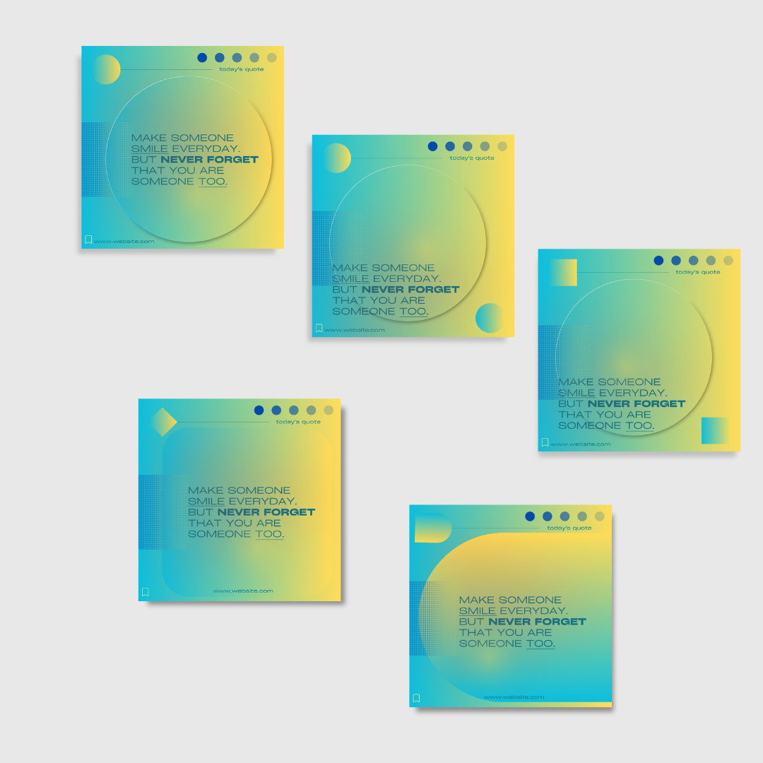 Green & Blue Canva Post/Carousel Templates - Social Media