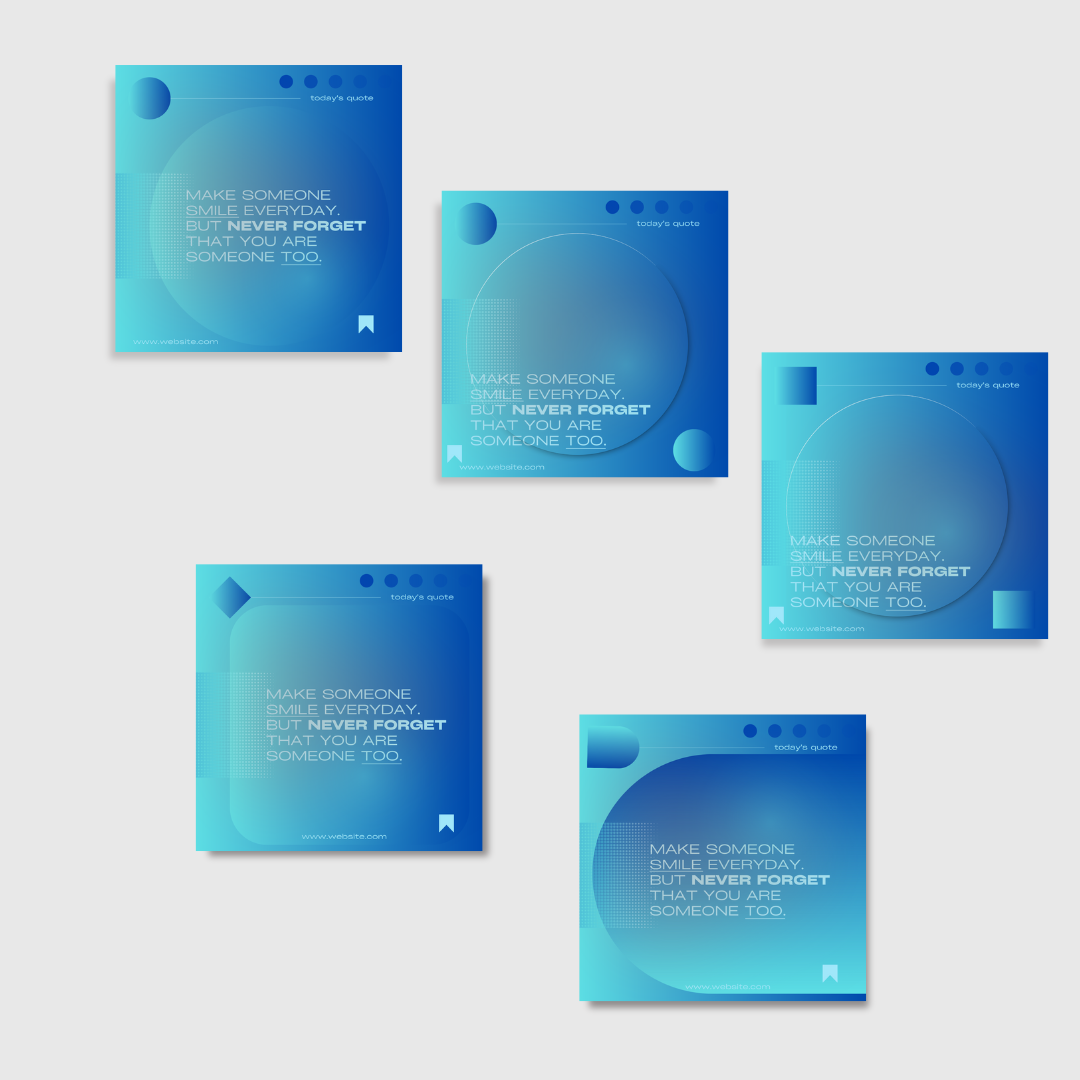 Blue Canva Post/Carousel Templates - Social Media