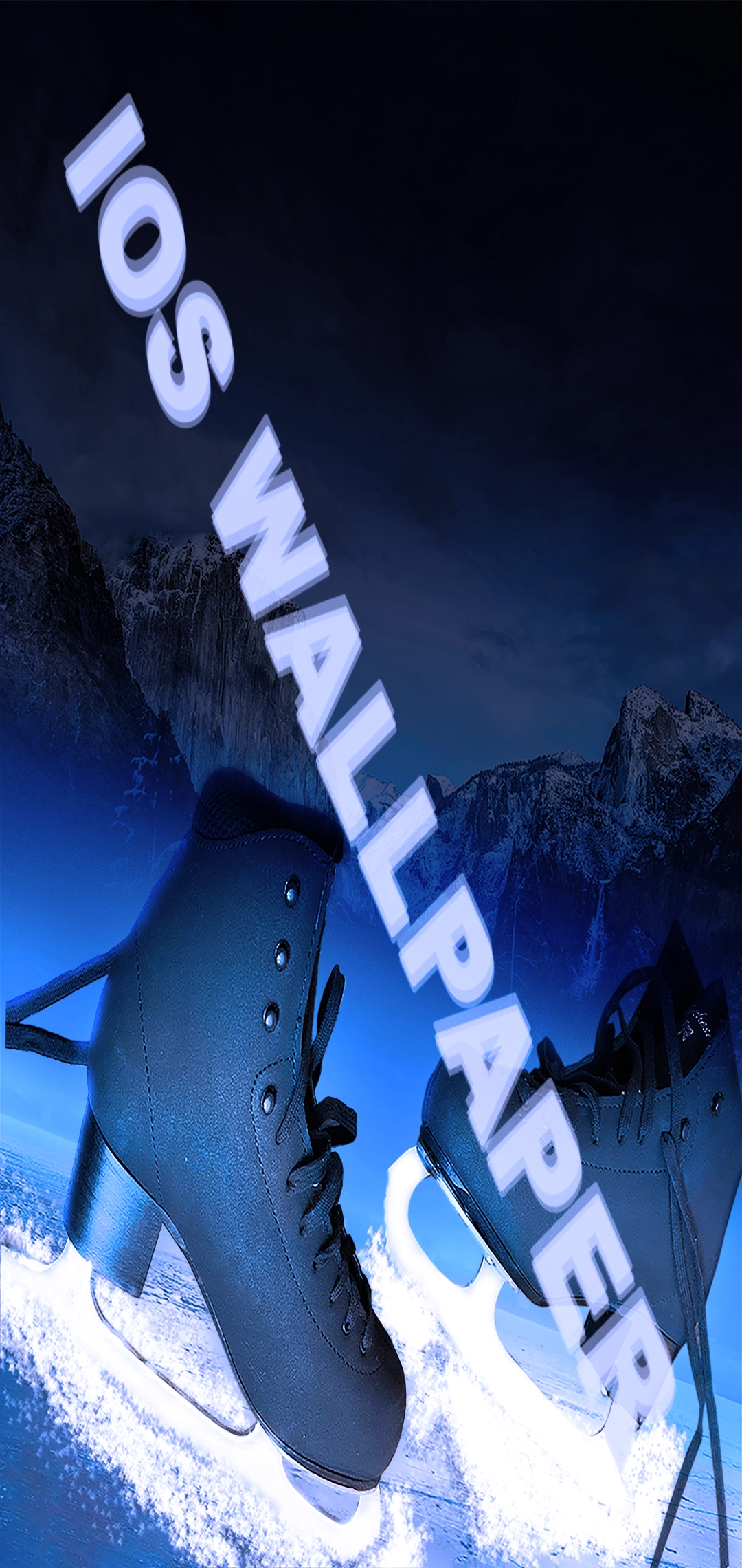 Skate Over Mountains - Plum's Digital Art