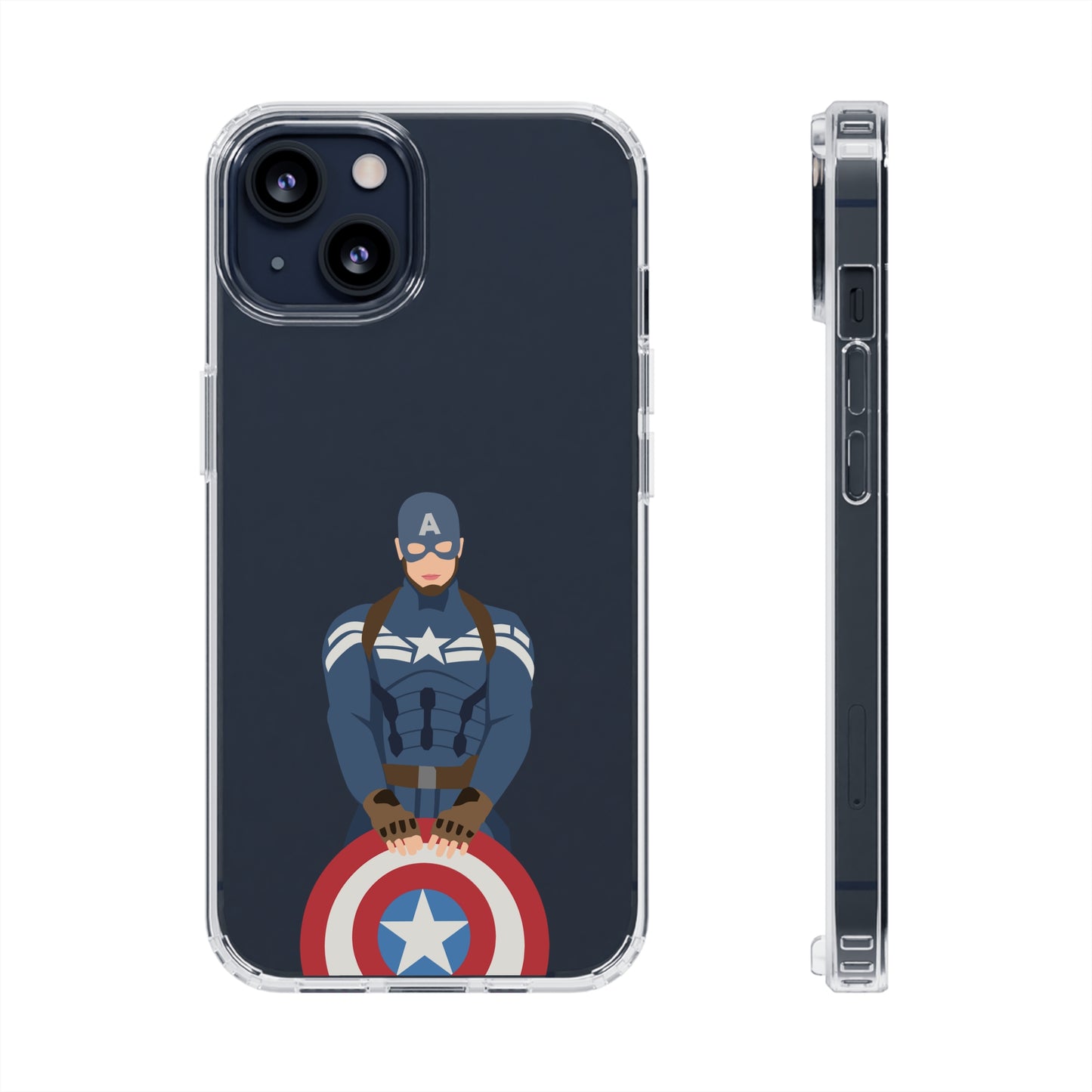 Captain America Clear Phone Case