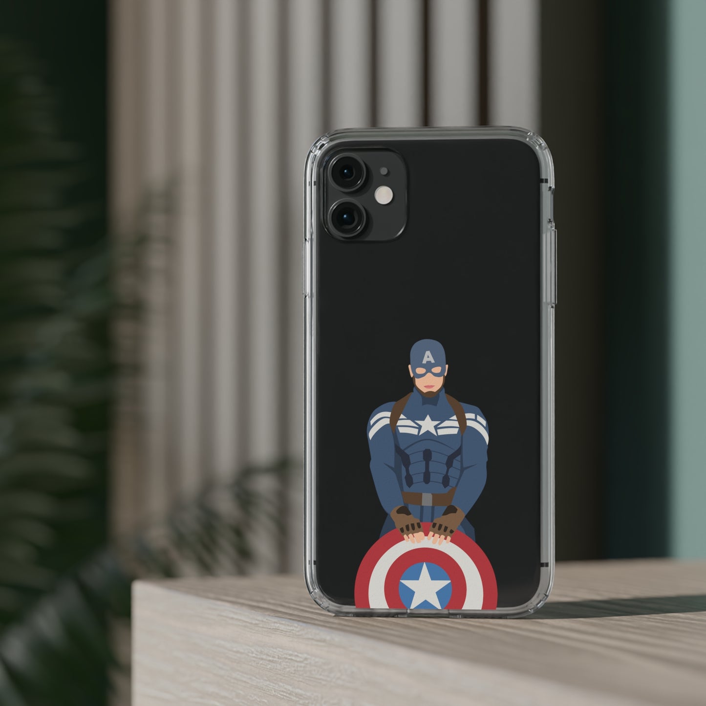 Captain America Clear Phone Case