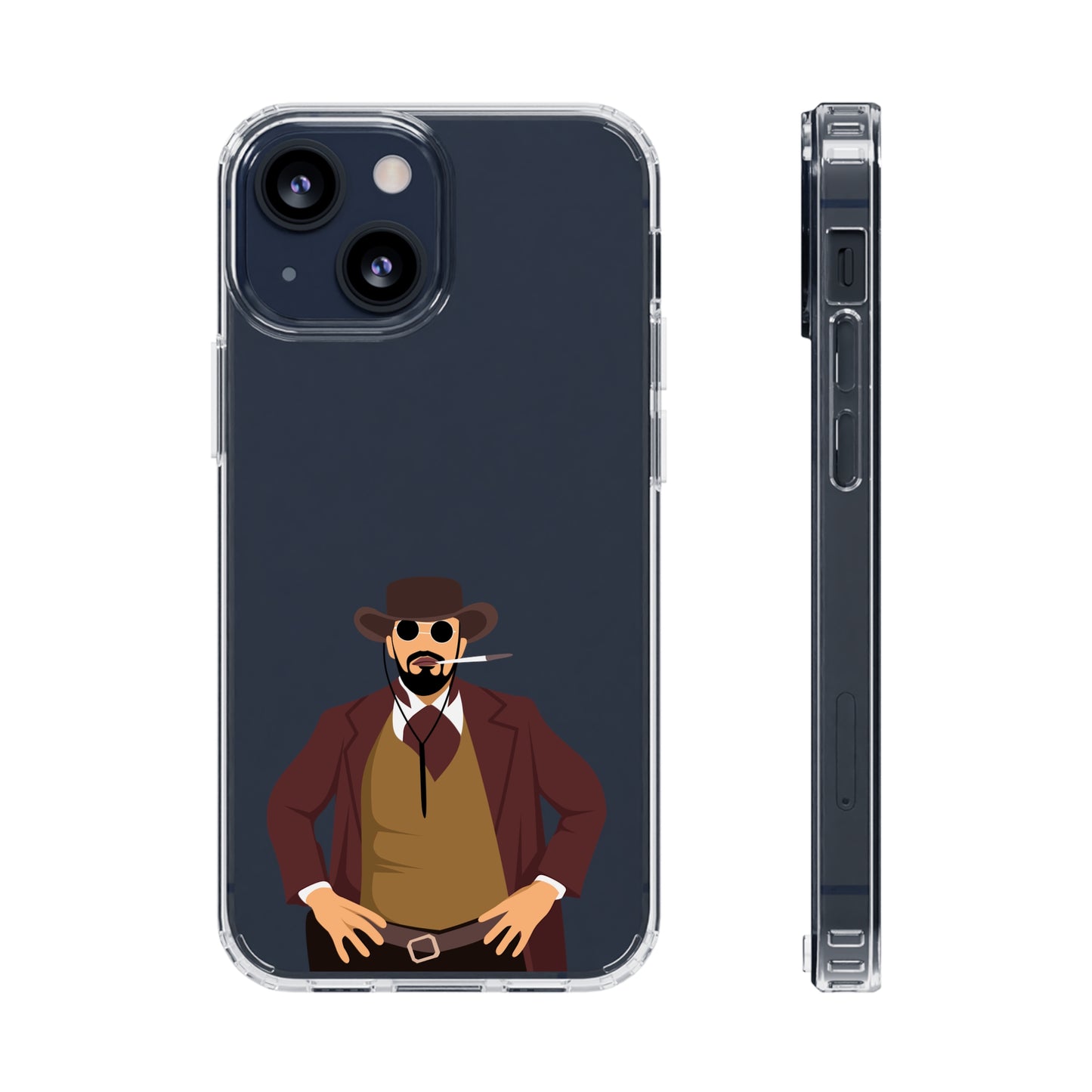 Django Unchained Clear Phone Case