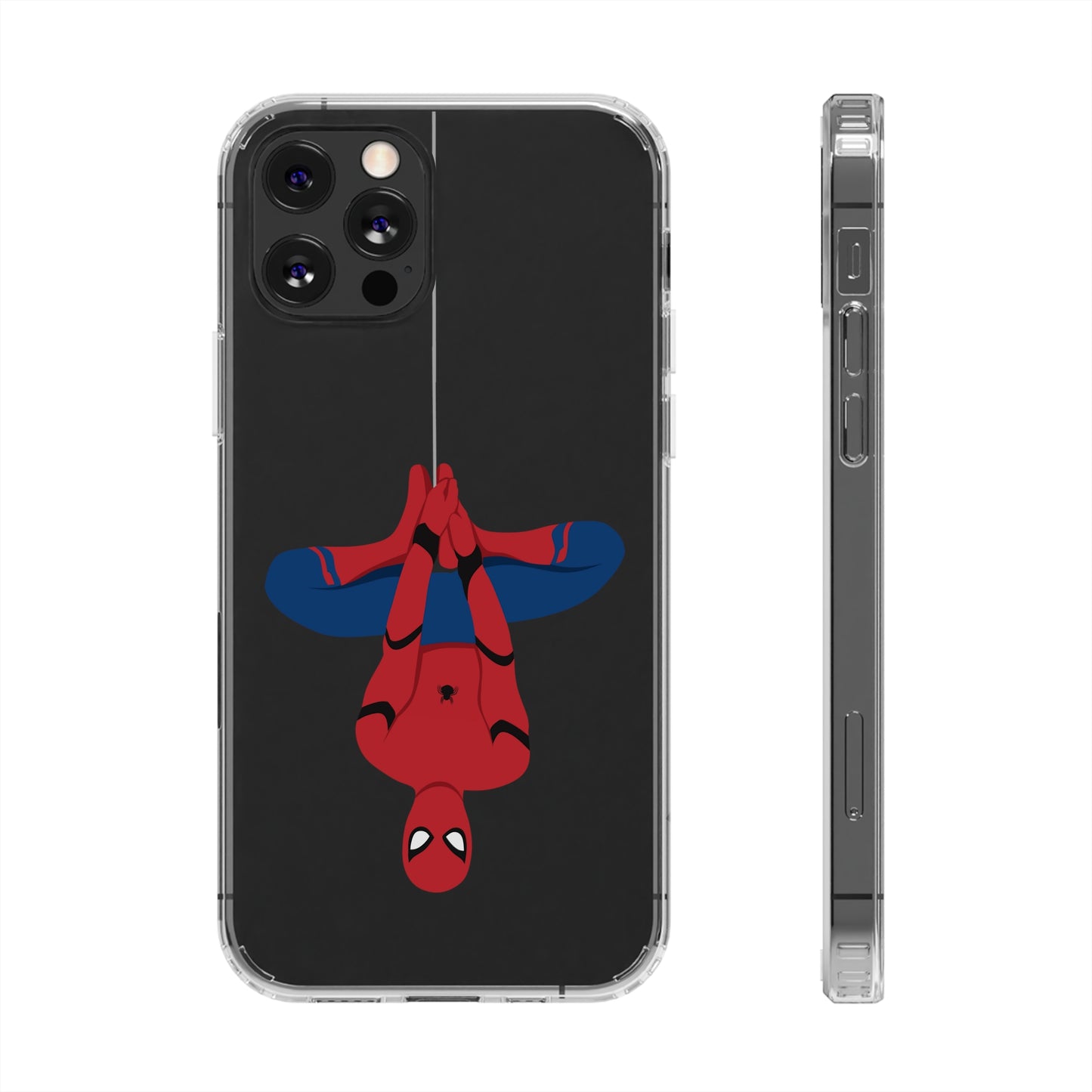 Tom Holland's Spider-Man Hanging Clear Phone Case