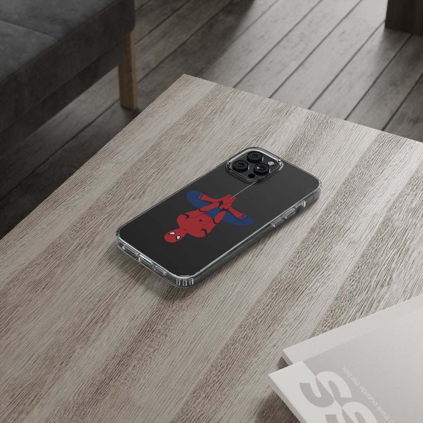 Tom Holland's Spider-Man Hanging Clear Phone Case