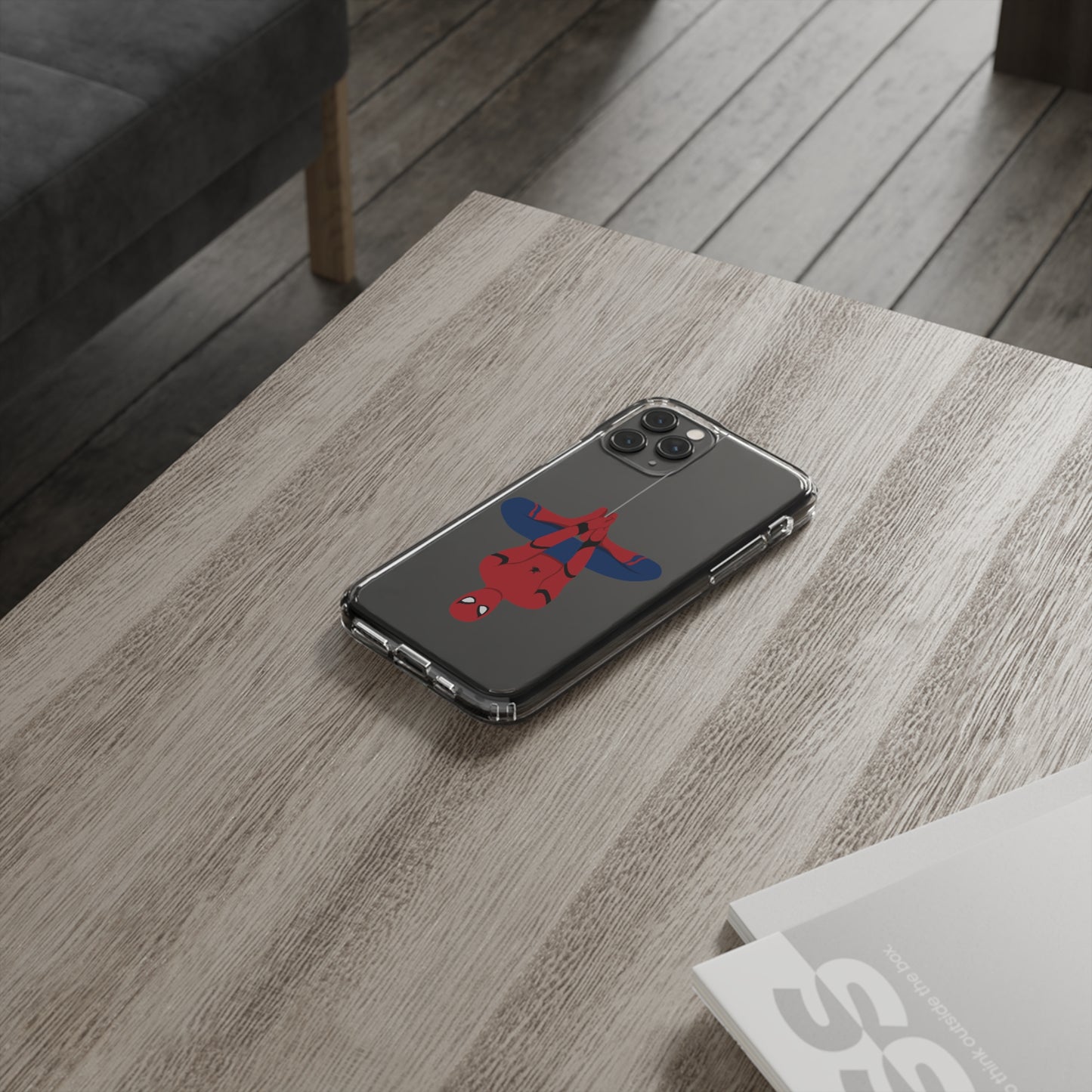 Tom Holland's Spider-Man Hanging Clear Phone Case