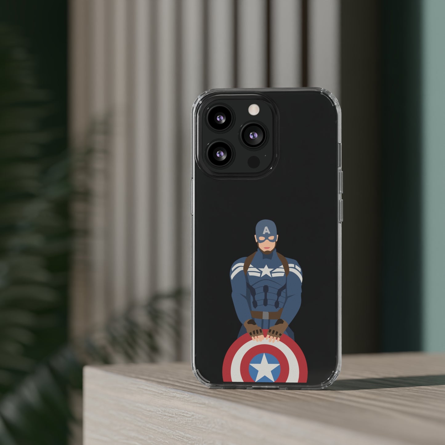 Captain America Clear Phone Case