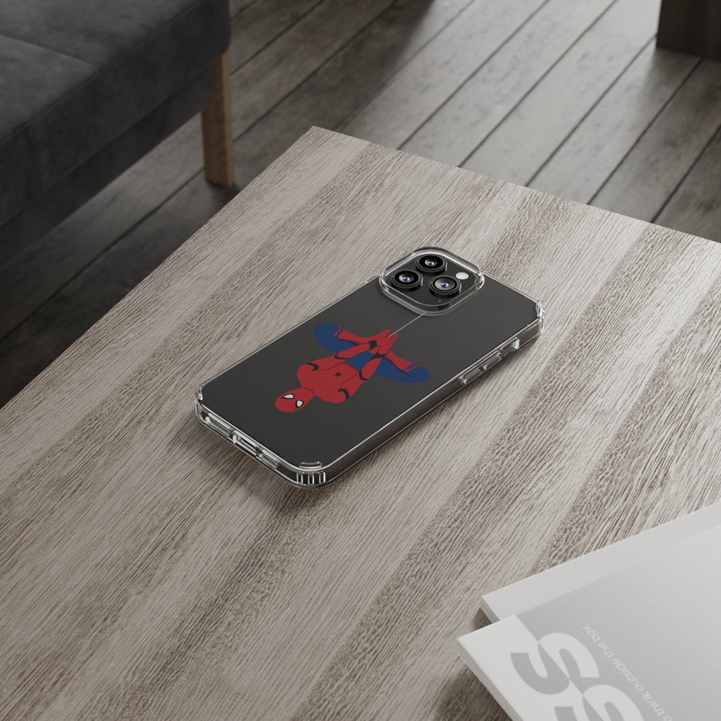Tom Holland's Spider-Man Hanging Clear Phone Case