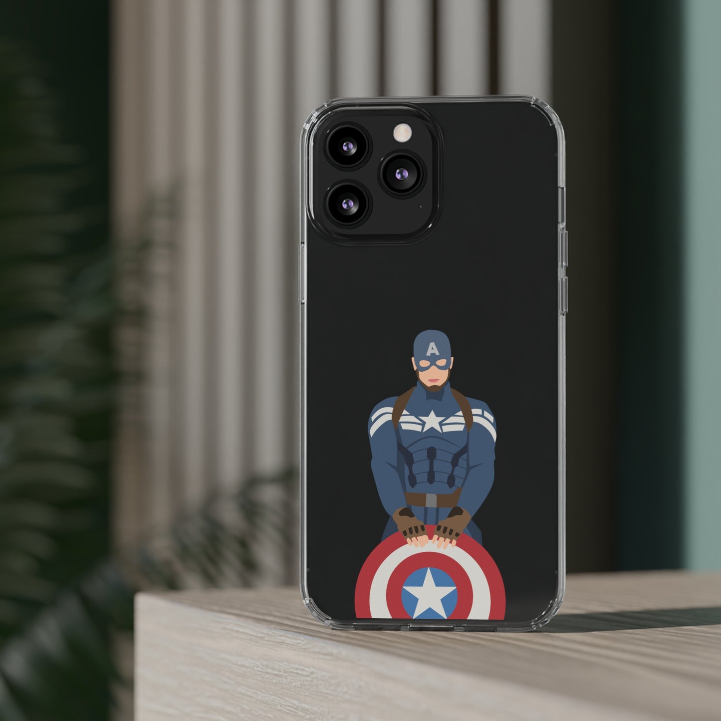 Captain America Clear Phone Case