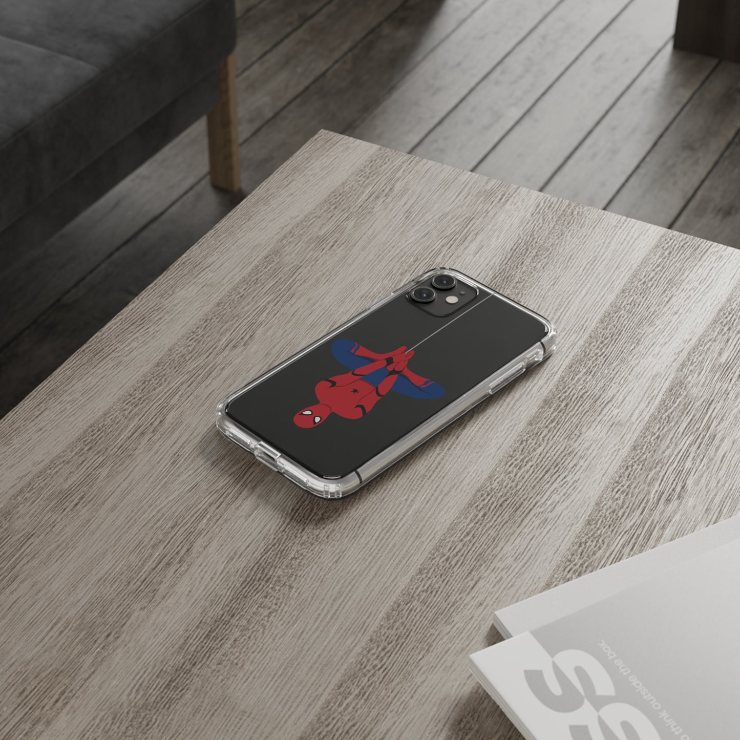 Tom Holland's Spider-Man Hanging Clear Phone Case
