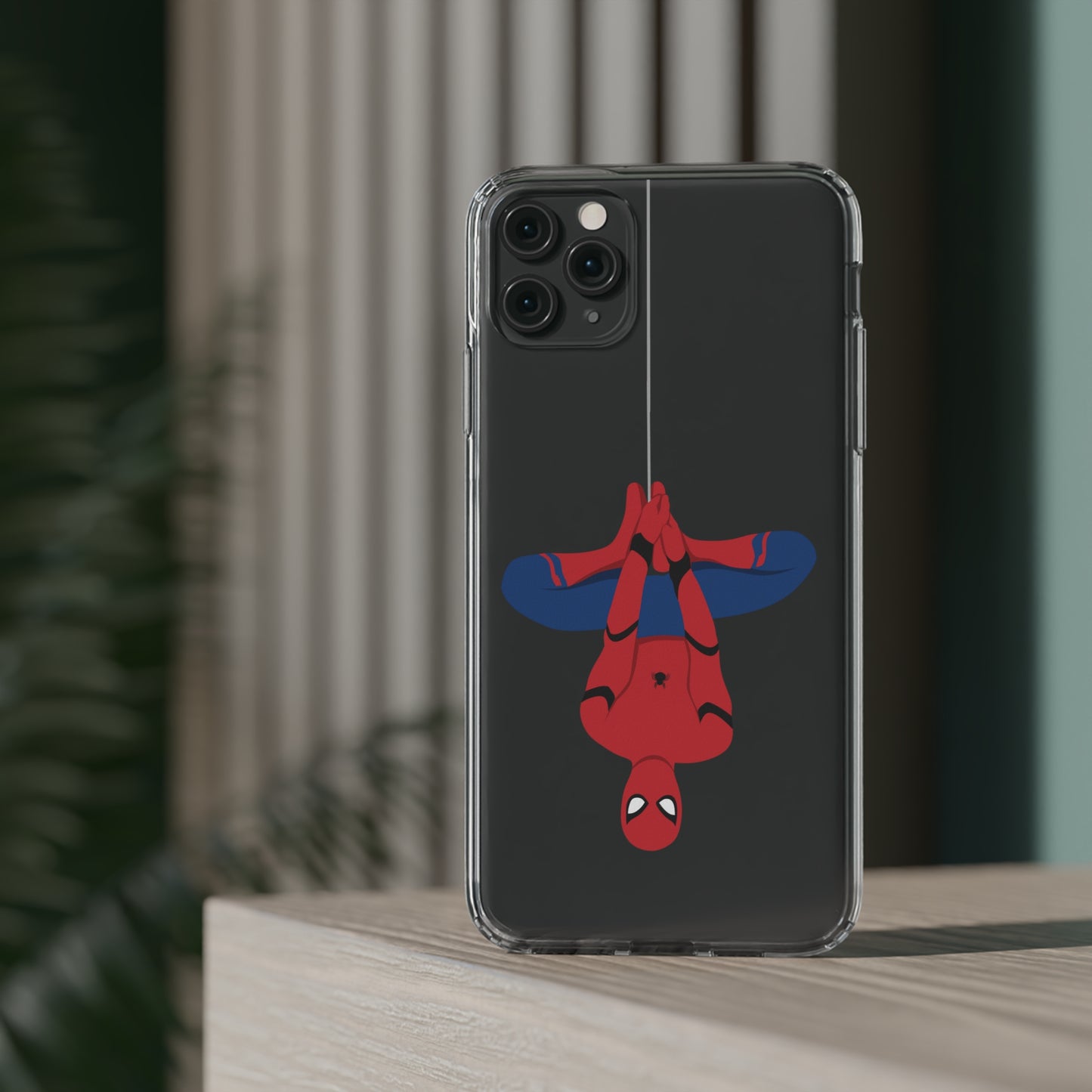 Tom Holland's Spider-Man Hanging Clear Phone Case