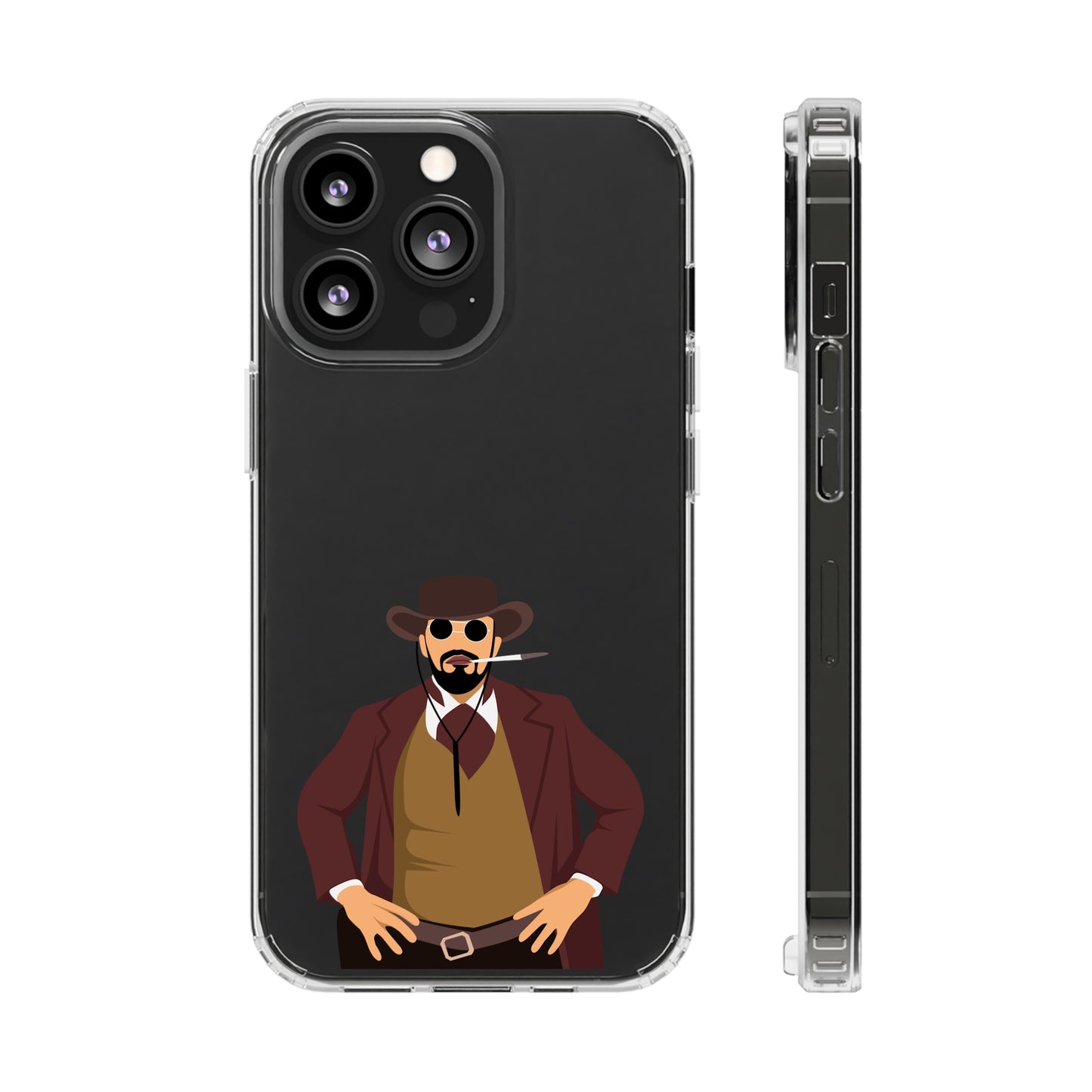 Django Unchained Clear Phone Case