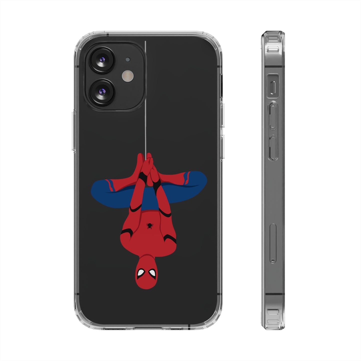 Tom Holland's Spider-Man Hanging Clear Phone Case