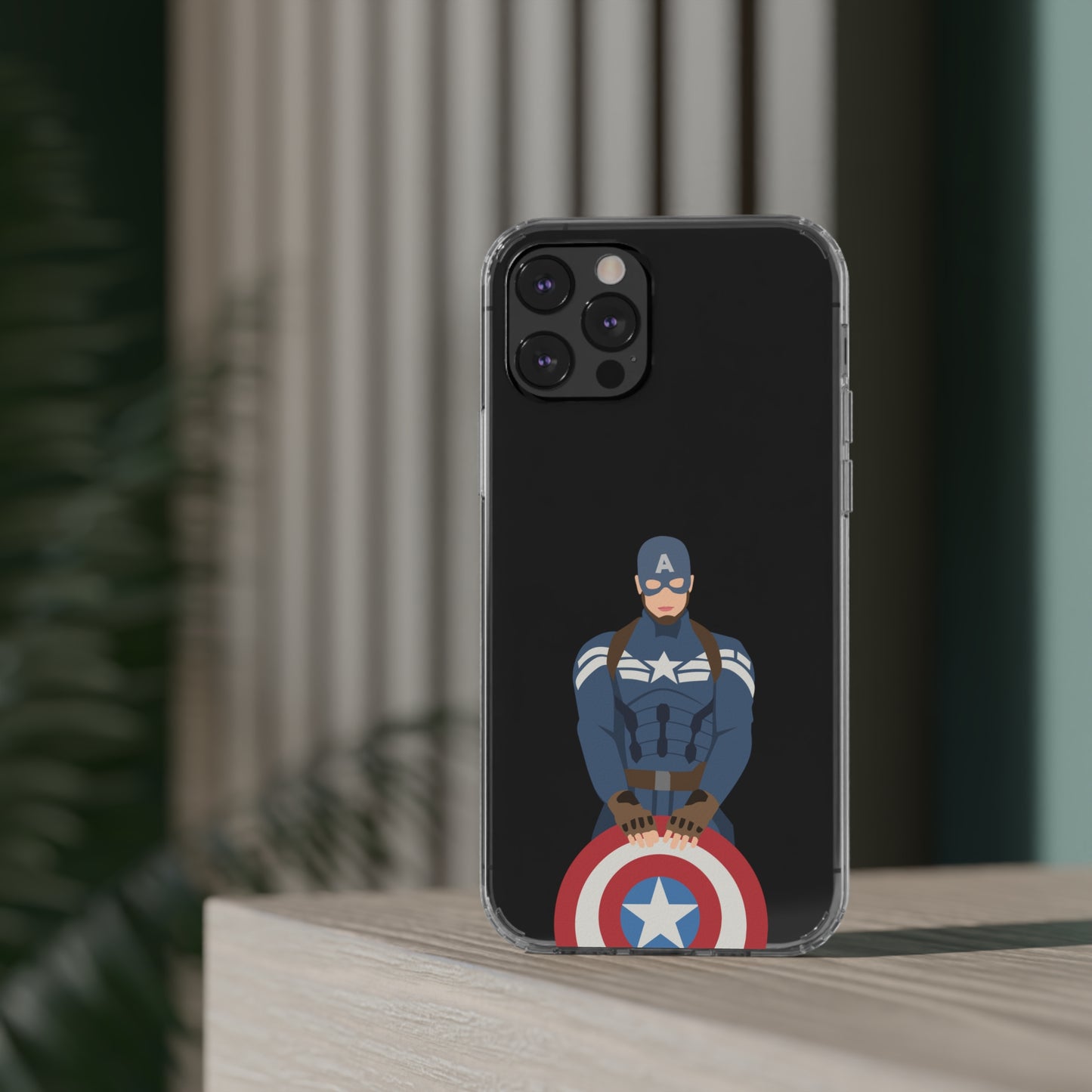 Captain America Clear Phone Case