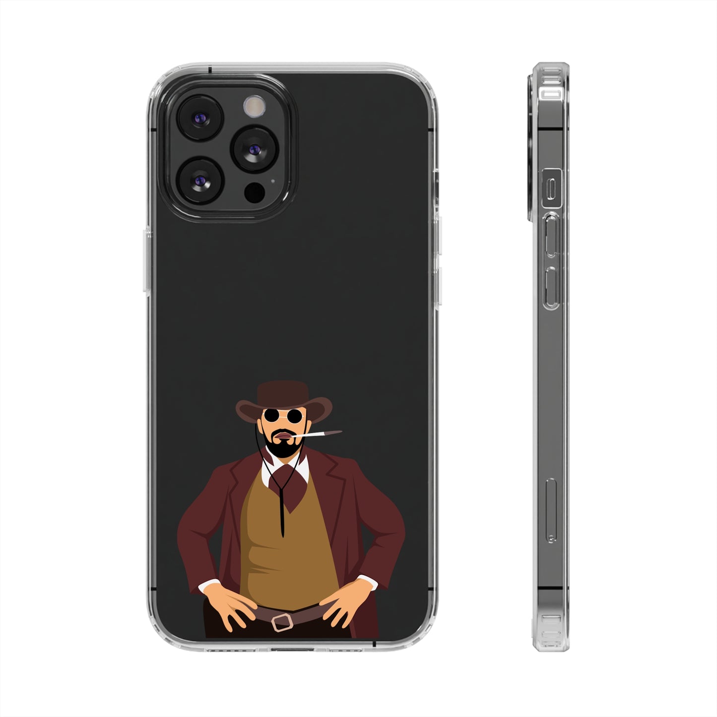Django Unchained Clear Phone Case