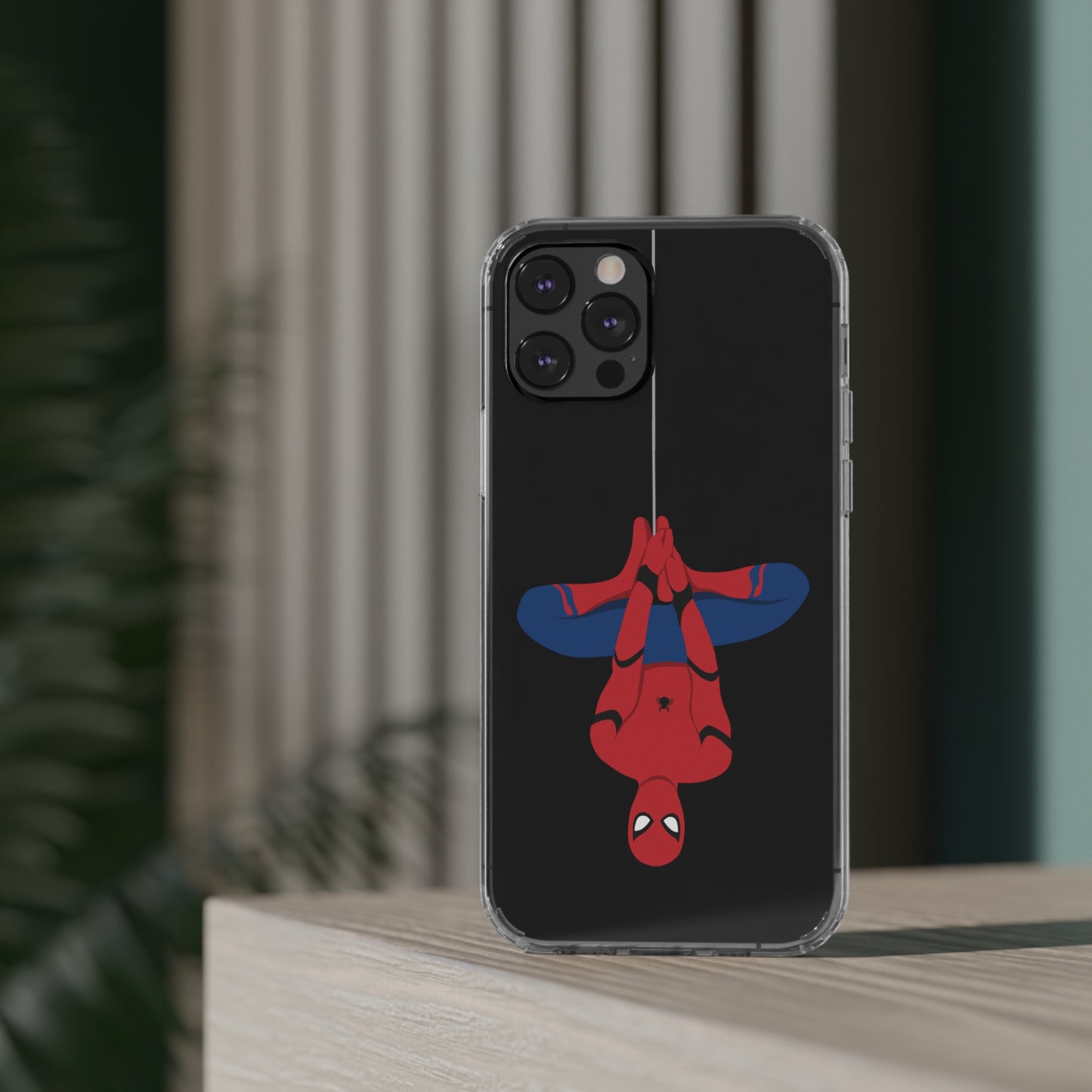 Tom Holland's Spider-Man Hanging Clear Phone Case
