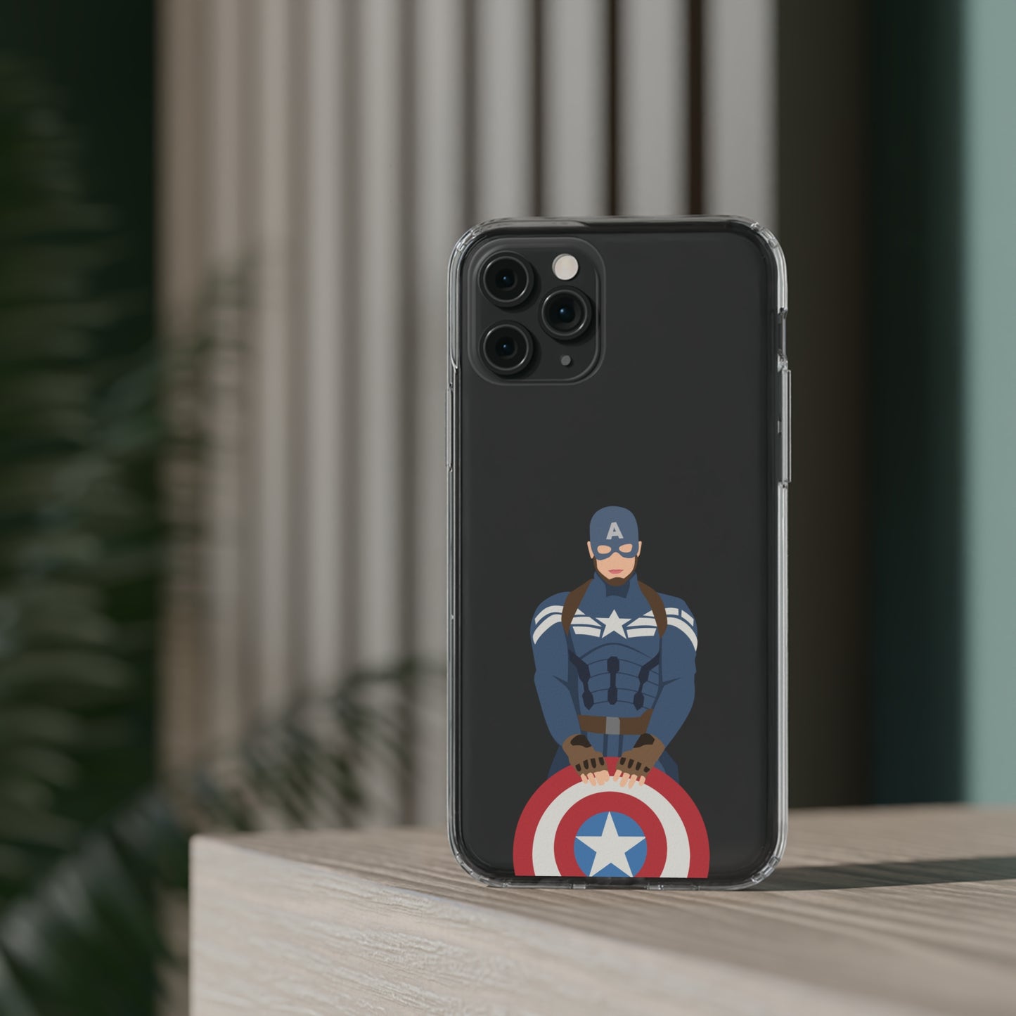 Captain America Clear Phone Case