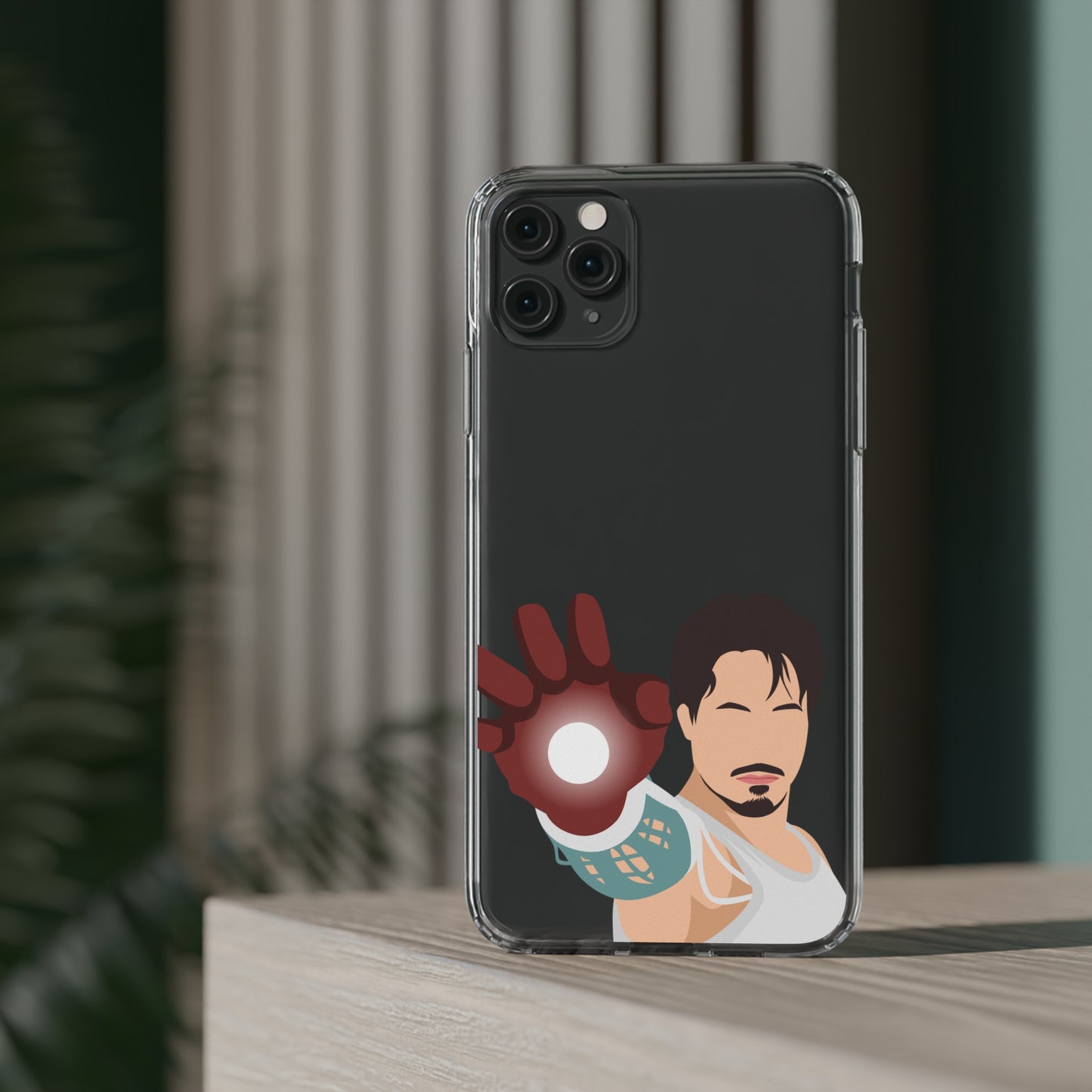 Tony Stark Clear Phone Case