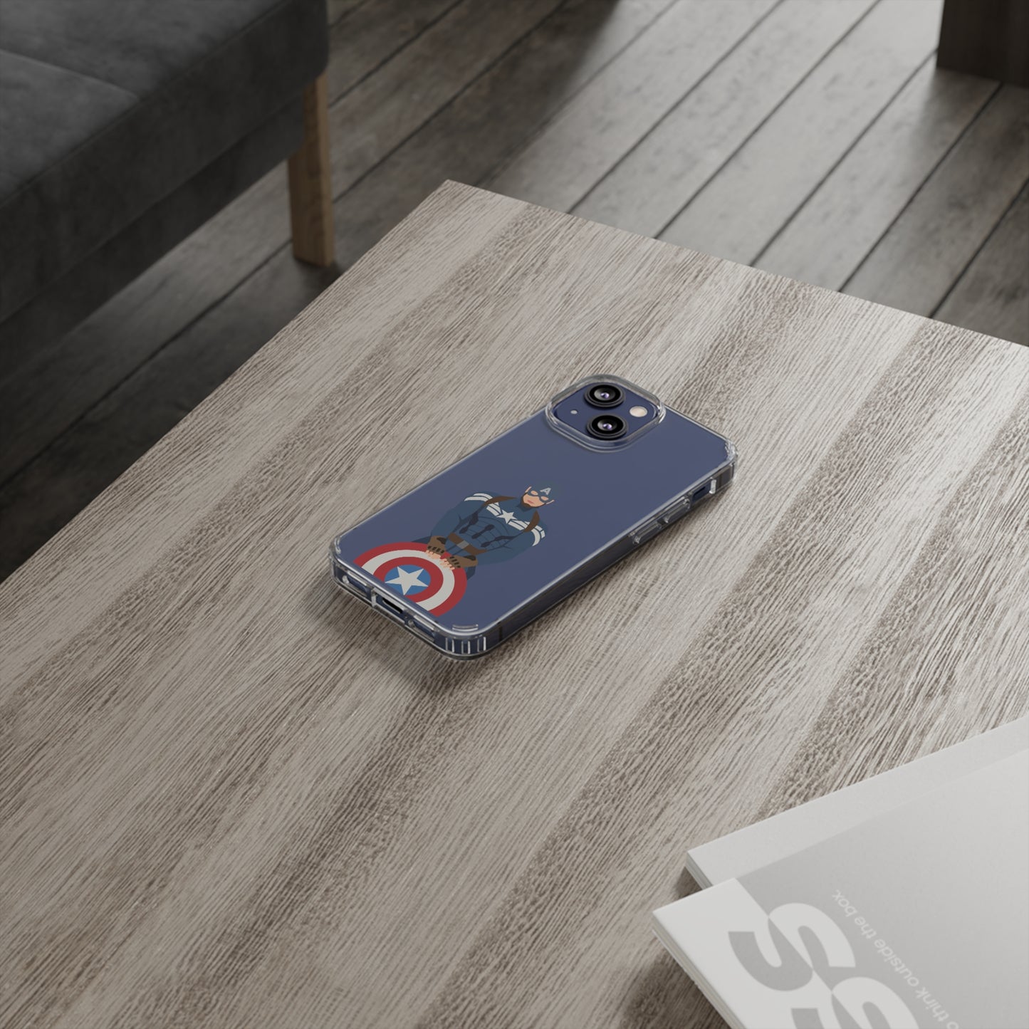 Captain America Clear Phone Case