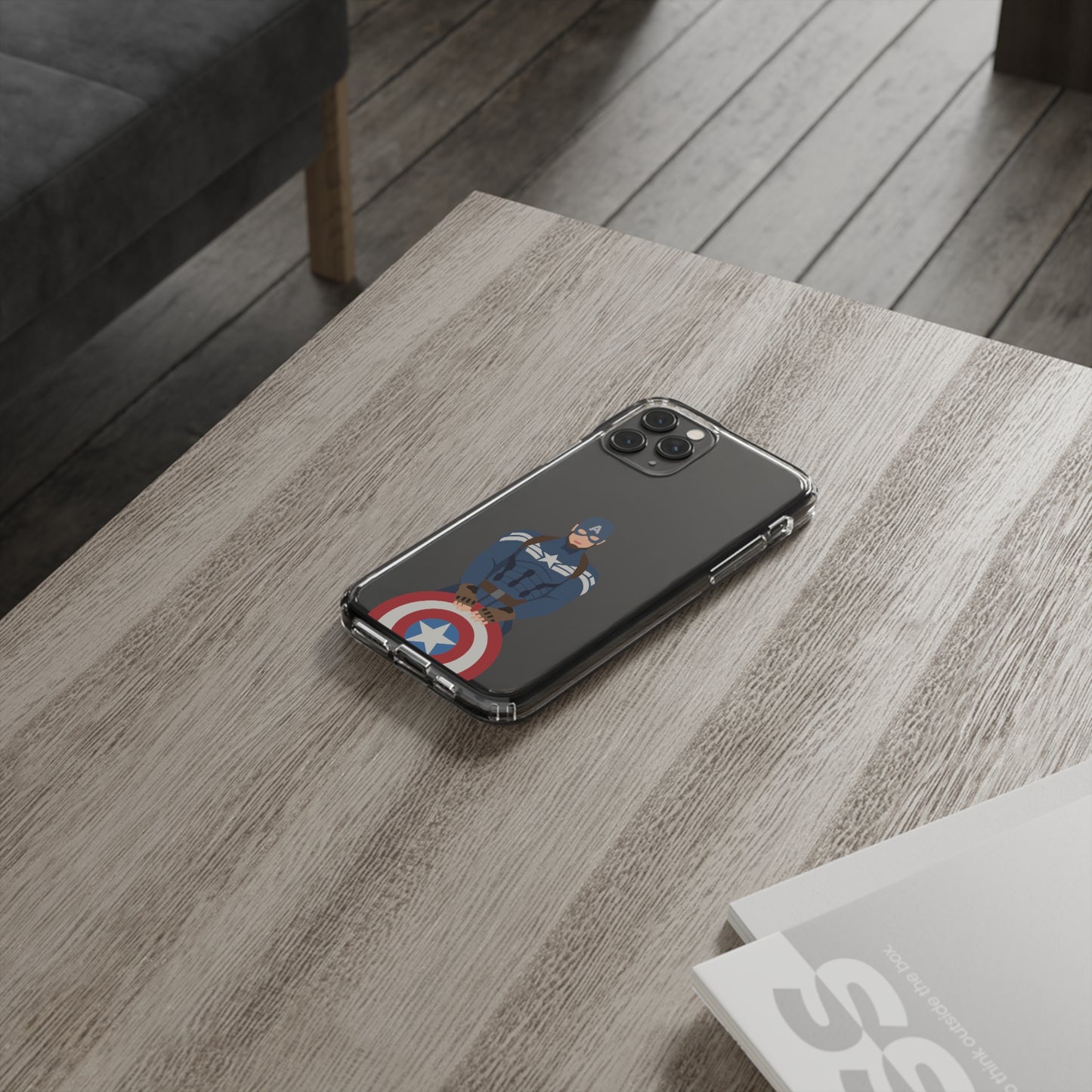 Captain America Clear Phone Case