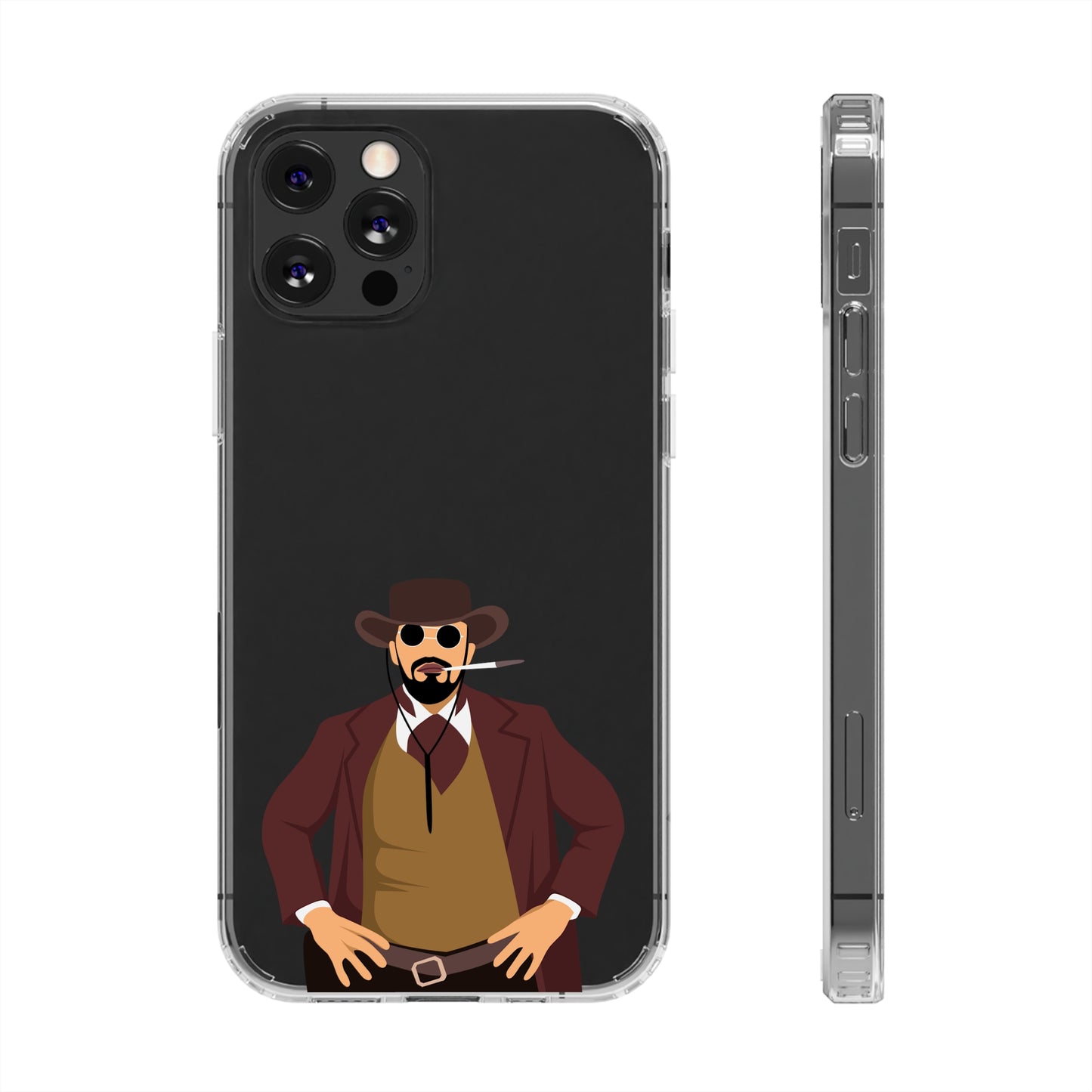 Django Unchained Clear Phone Case