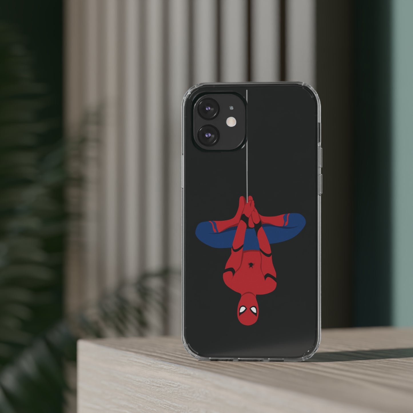 Tom Holland's Spider-Man Hanging Clear Phone Case