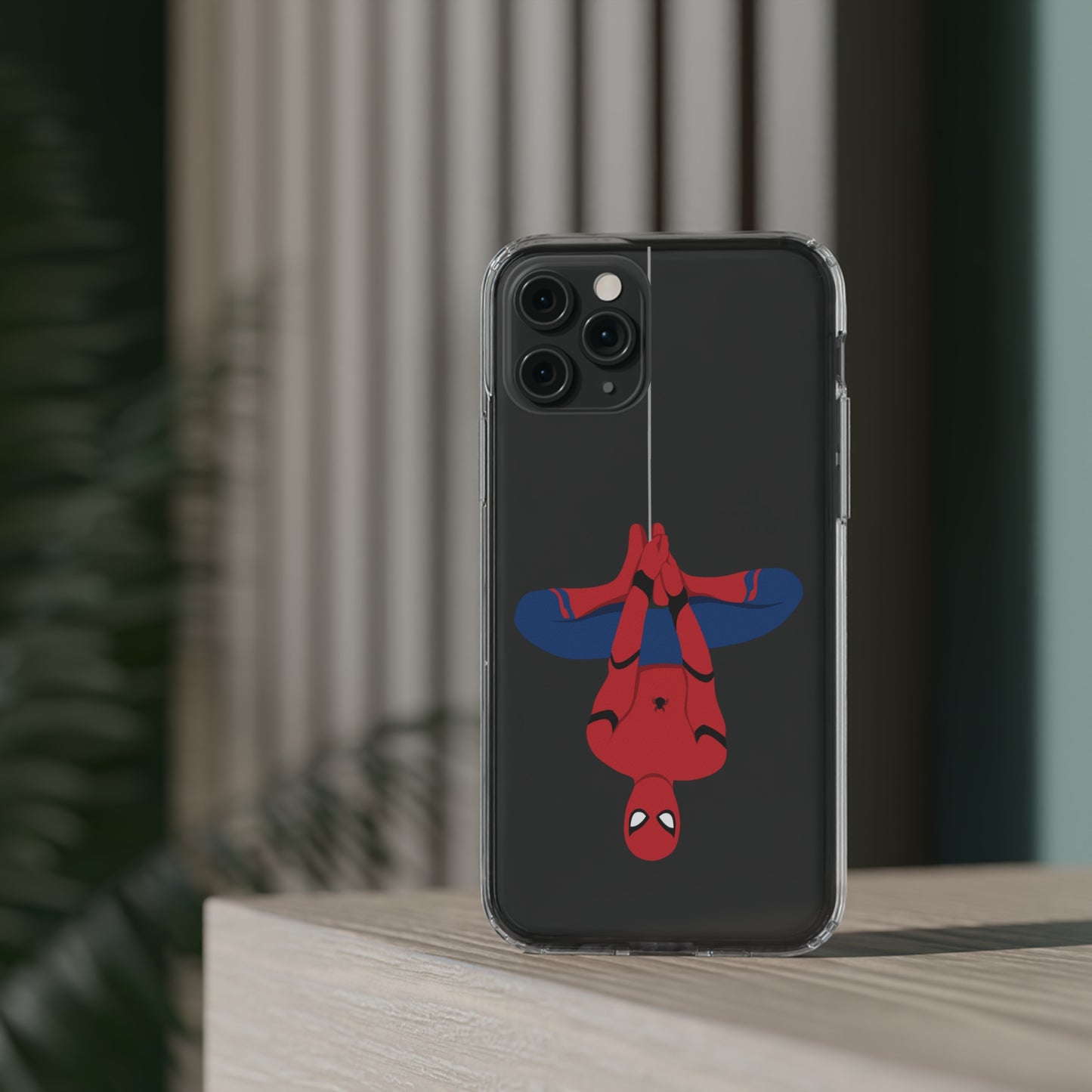 Tom Holland's Spider-Man Hanging Clear Phone Case