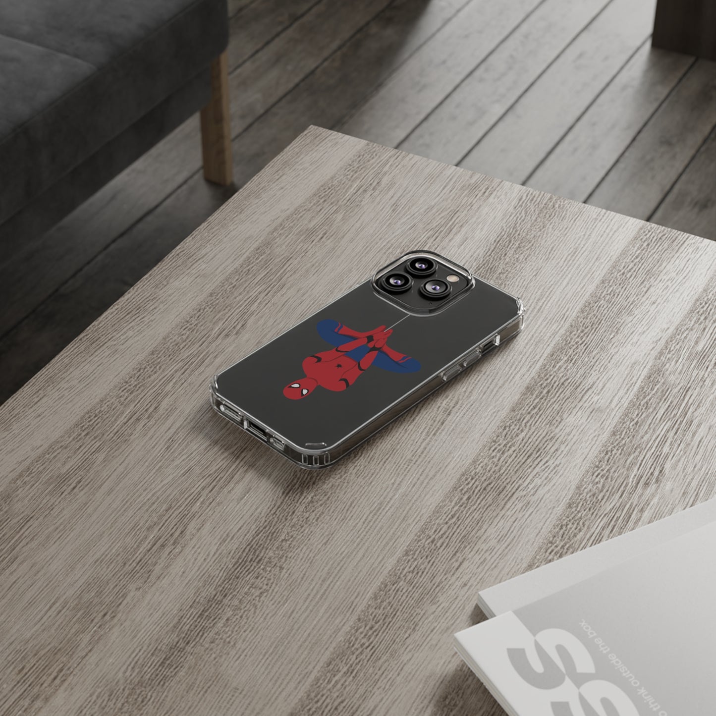 Tom Holland's Spider-Man Hanging Clear Phone Case