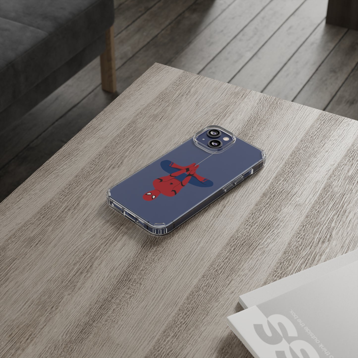 Tom Holland's Spider-Man Hanging Clear Phone Case