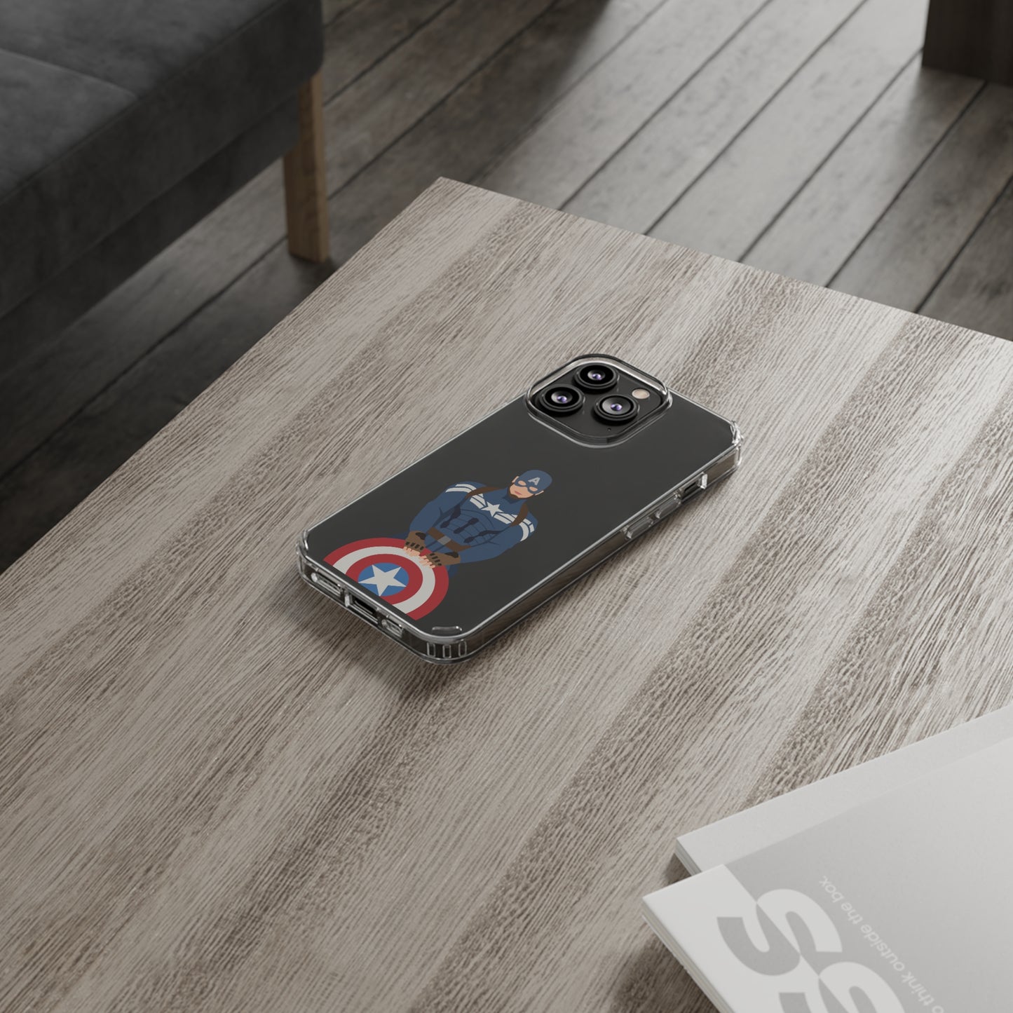Captain America Clear Phone Case