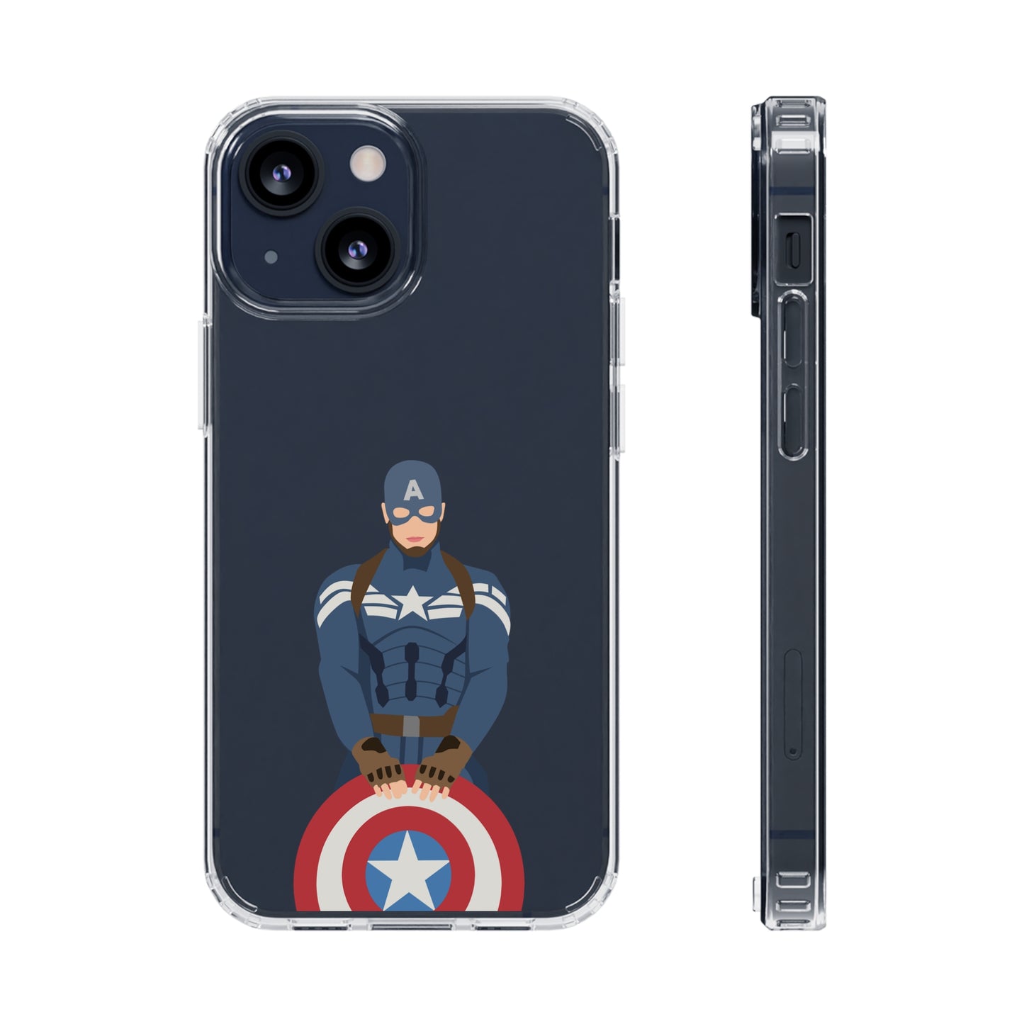 Captain America Clear Phone Case