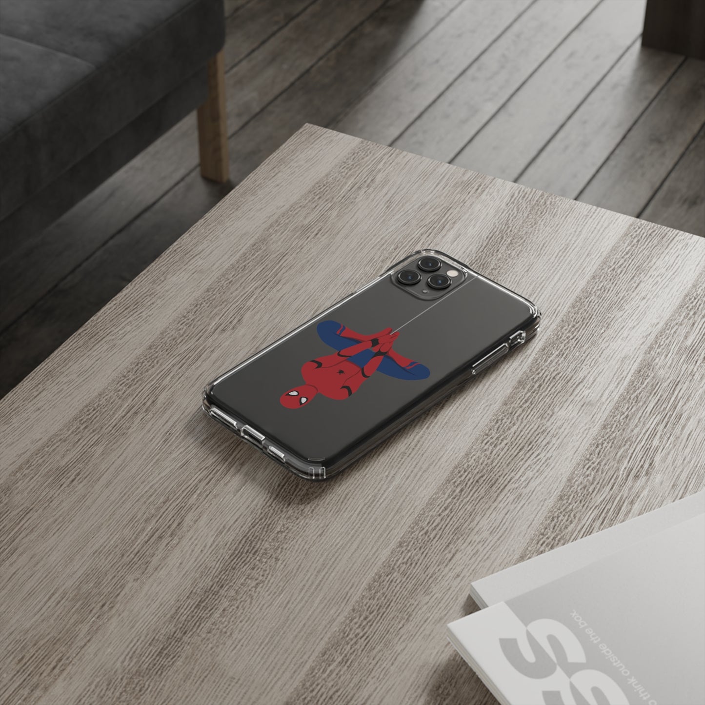 Tom Holland's Spider-Man Hanging Clear Phone Case