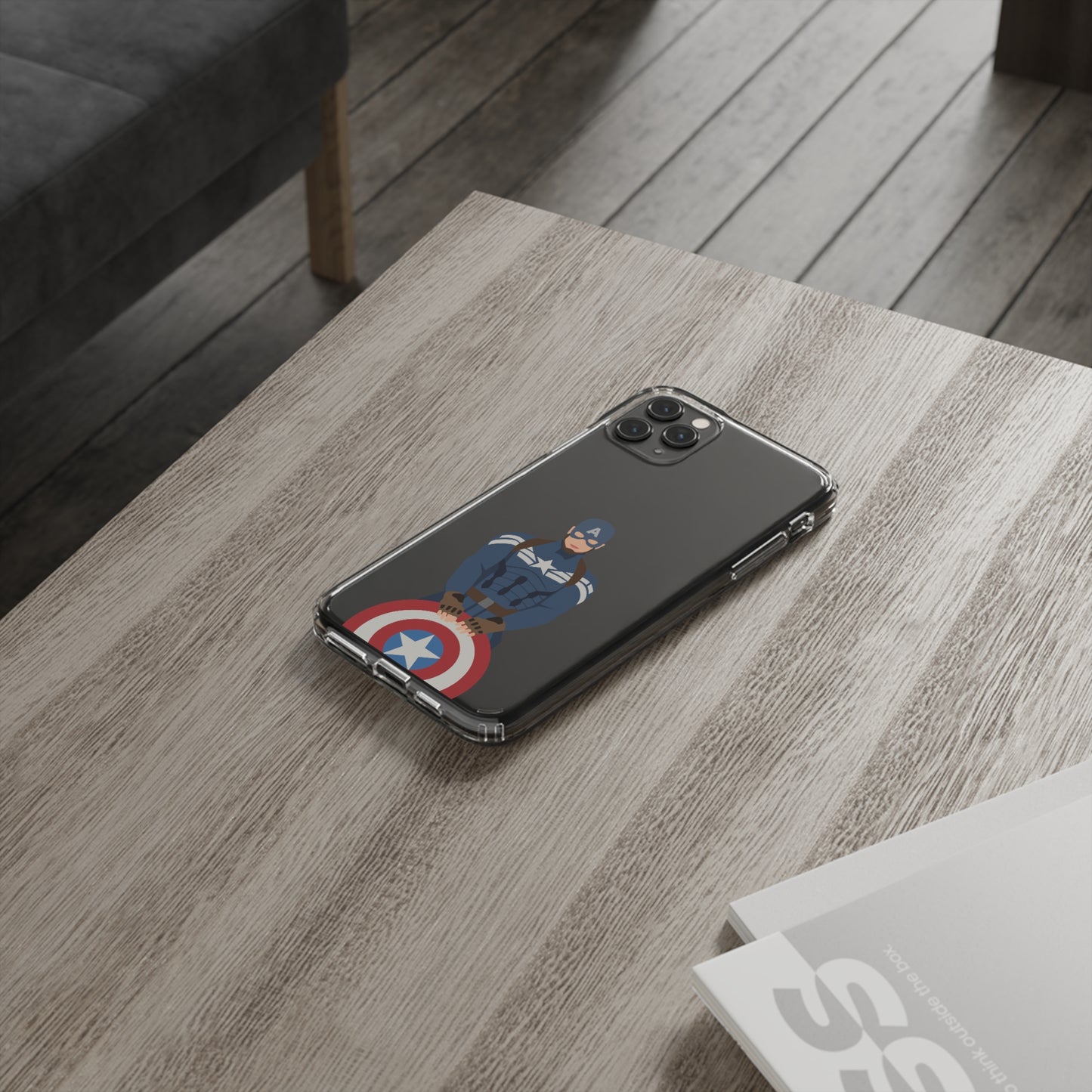 Captain America Clear Phone Case