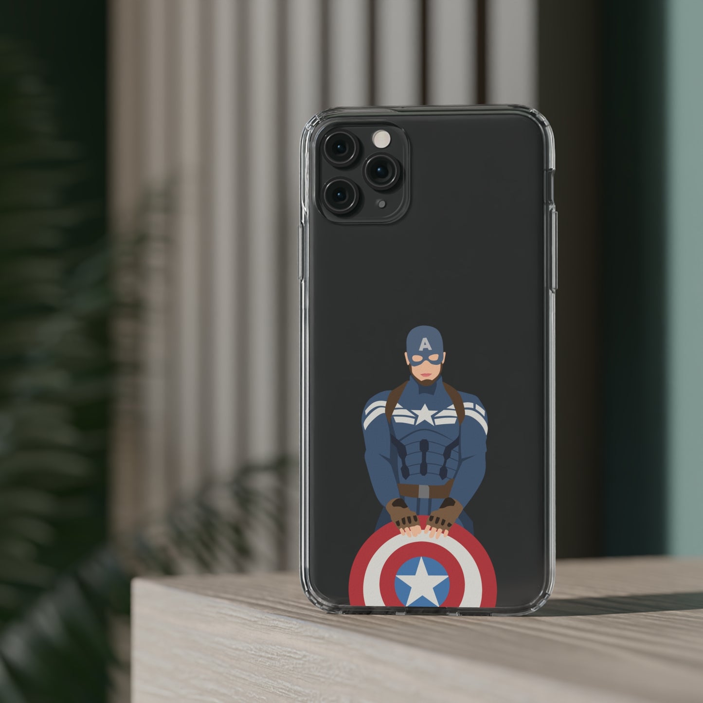 Captain America Clear Phone Case