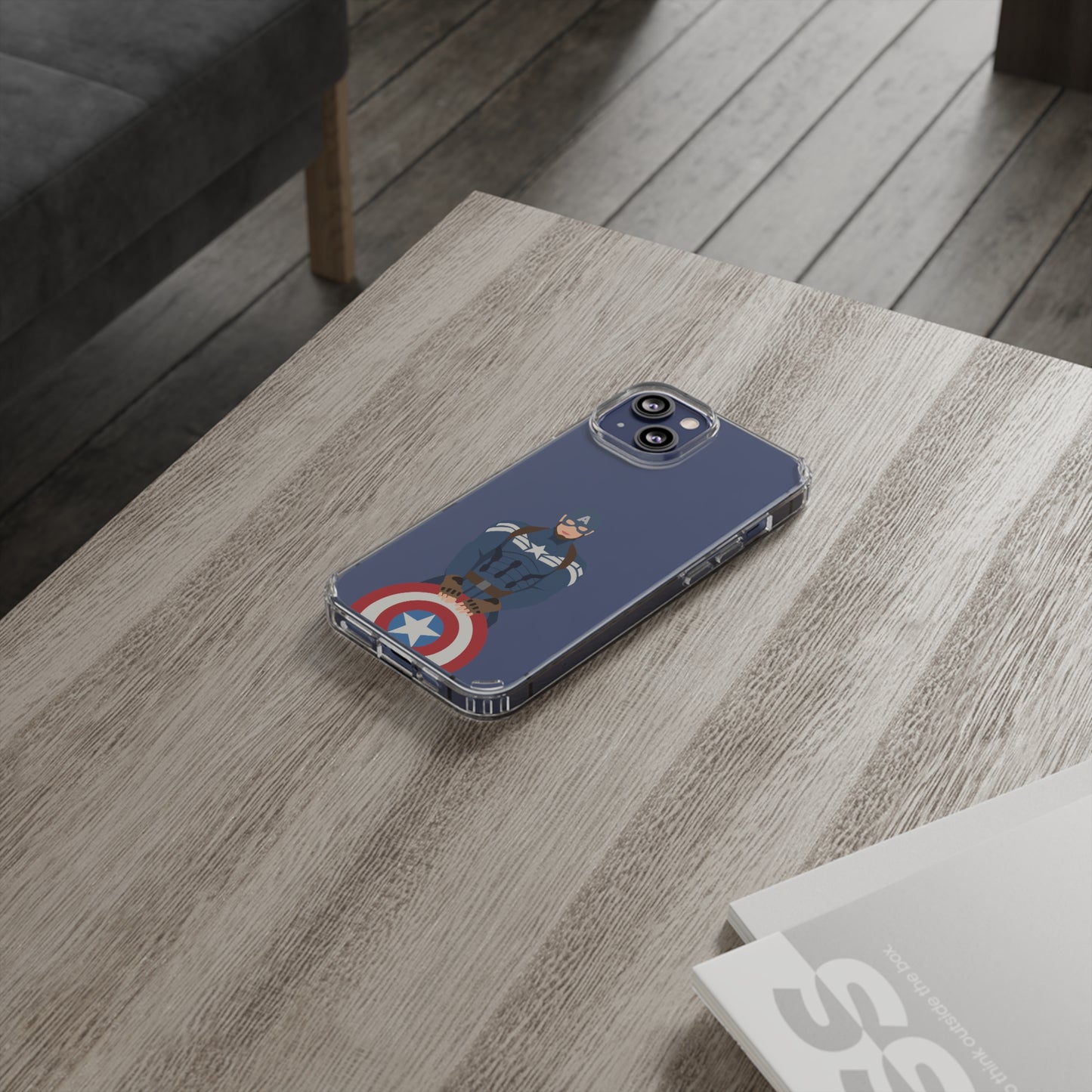 Captain America Clear Phone Case
