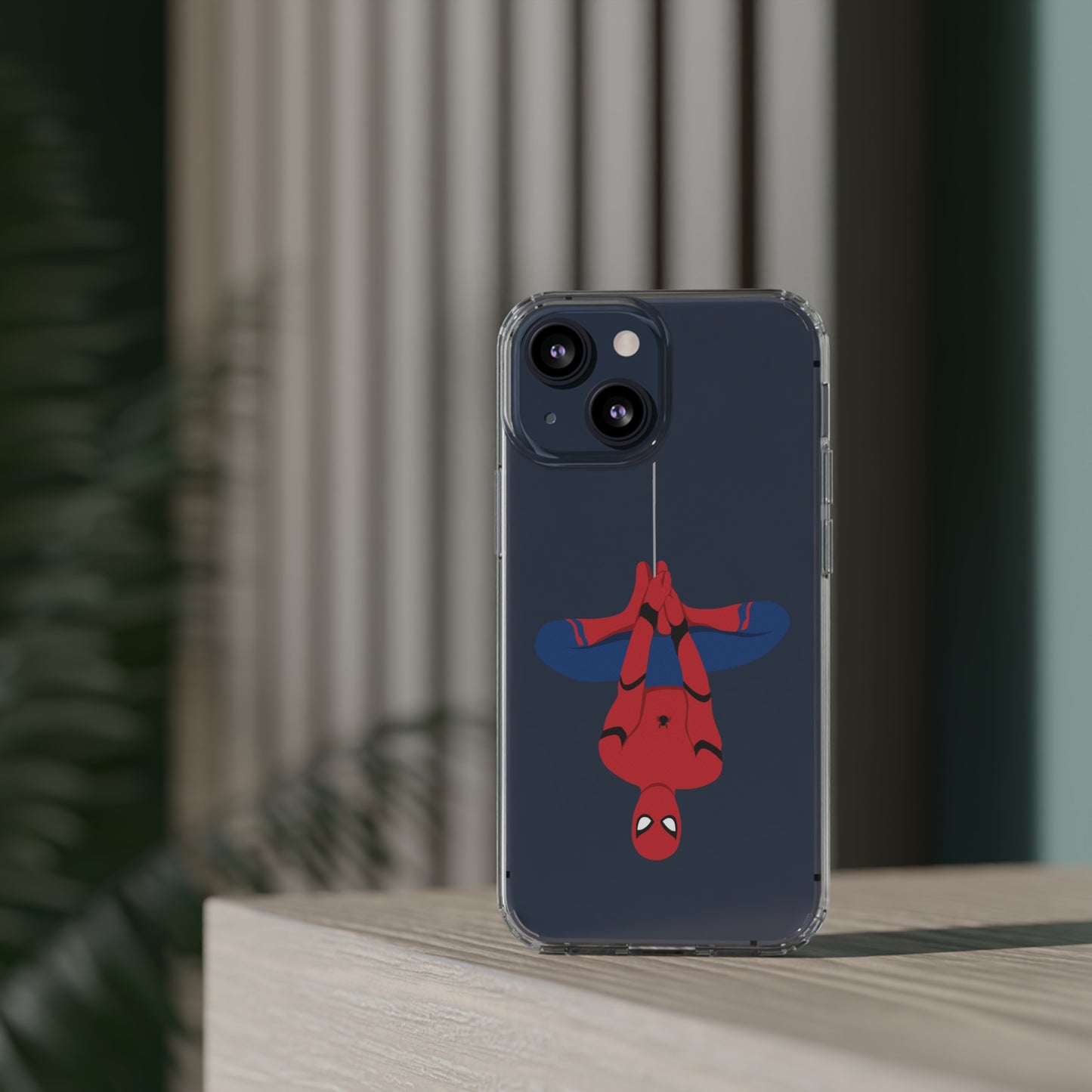 Tom Holland's Spider-Man Hanging Clear Phone Case