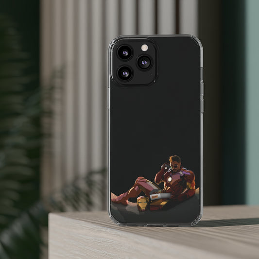 Iron Man Chillin' Clear Phone Case