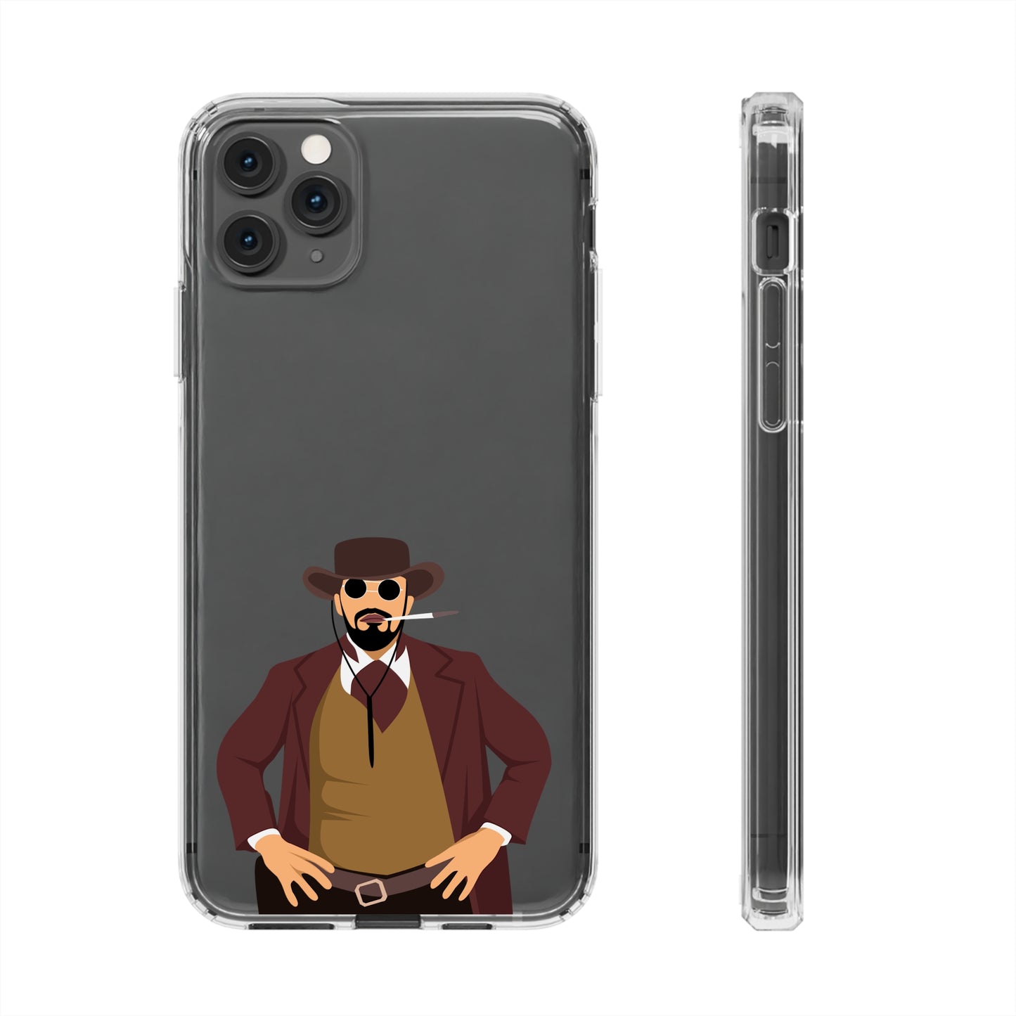 Django Unchained Clear Phone Case