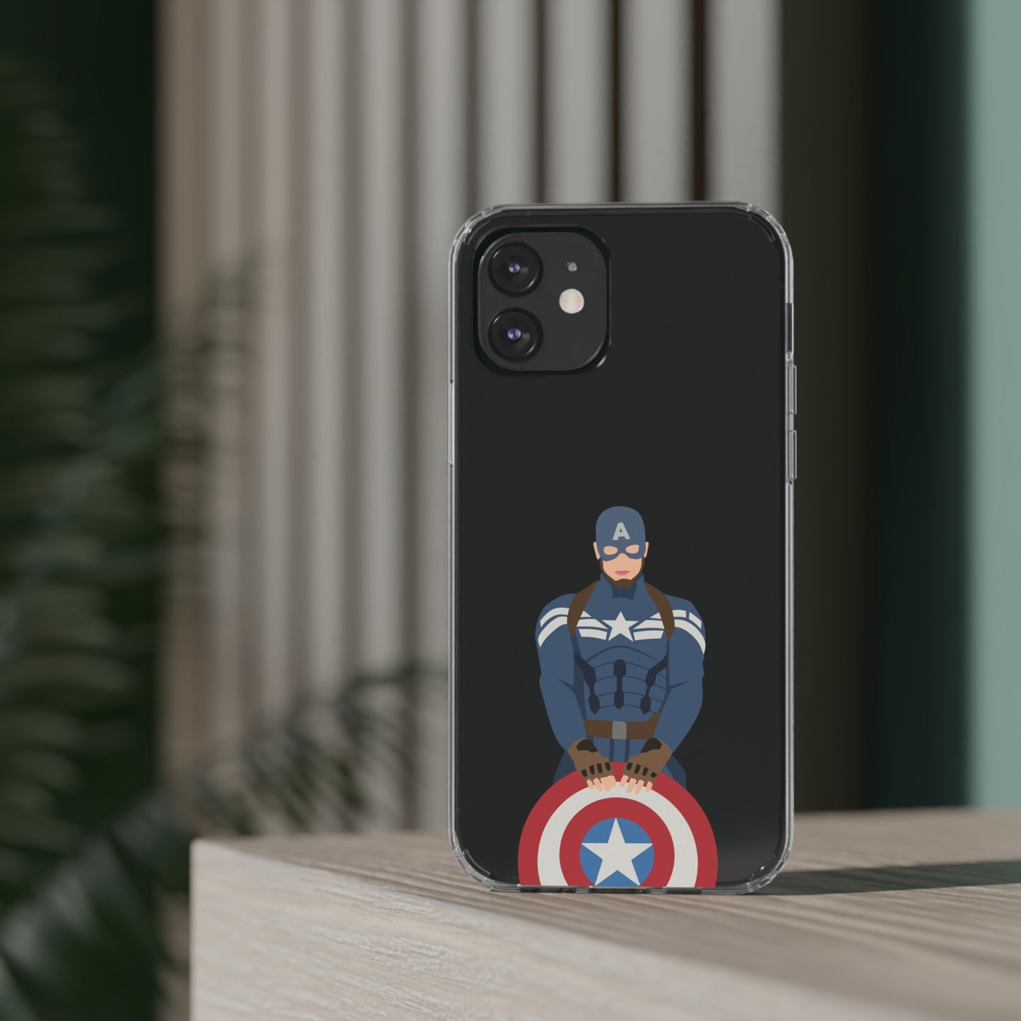 Captain America Clear Phone Case