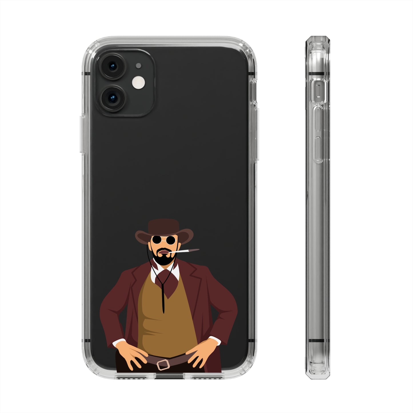 Django Unchained Clear Phone Case