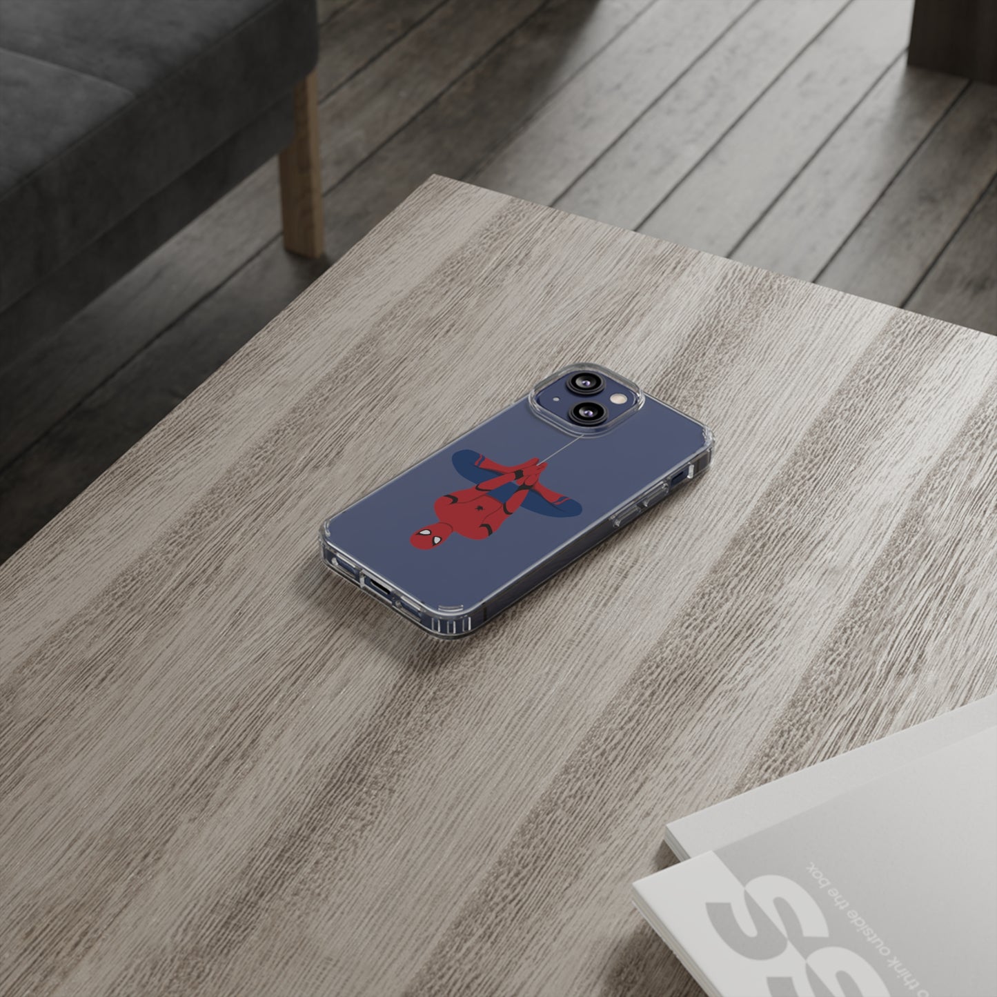 Tom Holland's Spider-Man Hanging Clear Phone Case