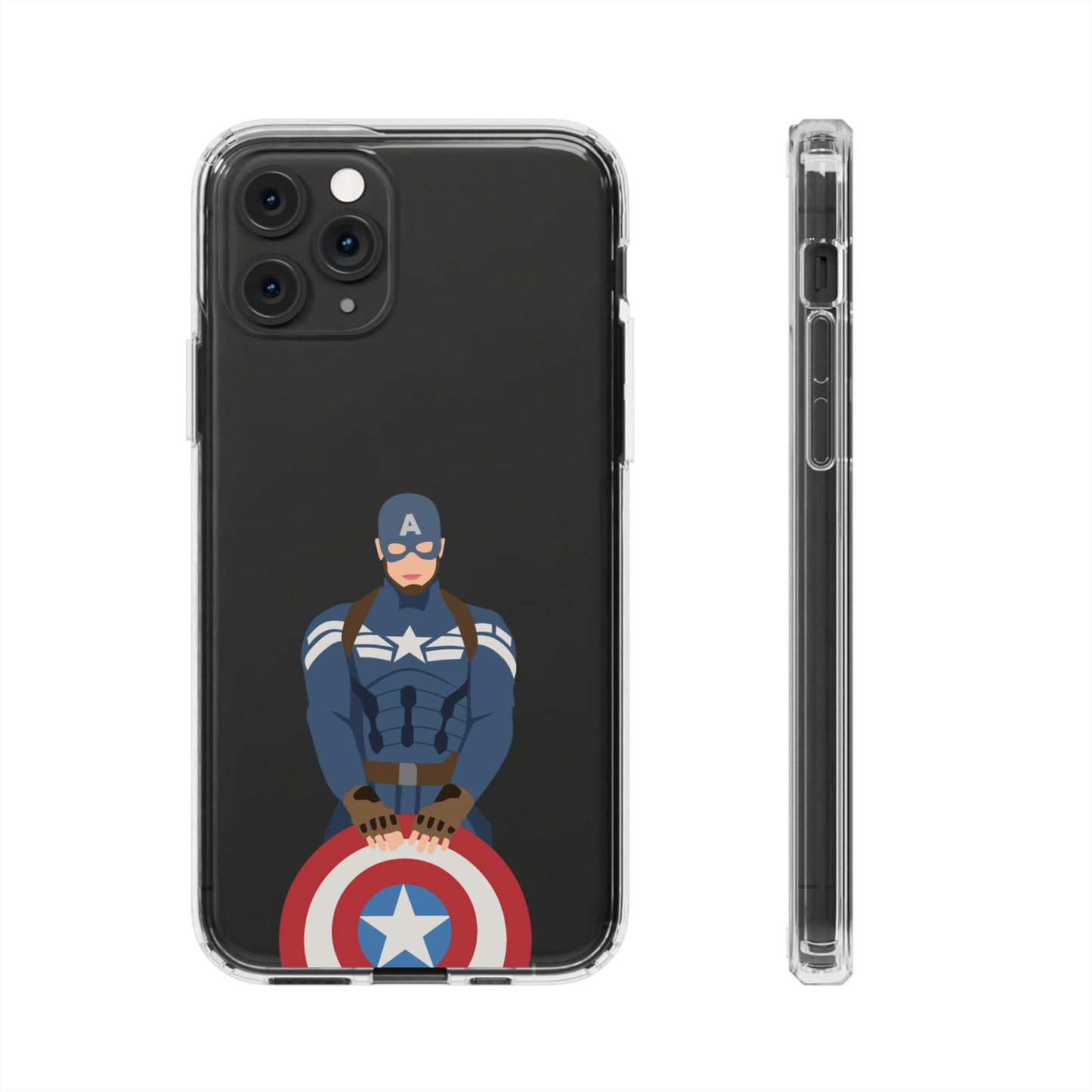 Captain America Clear Phone Case