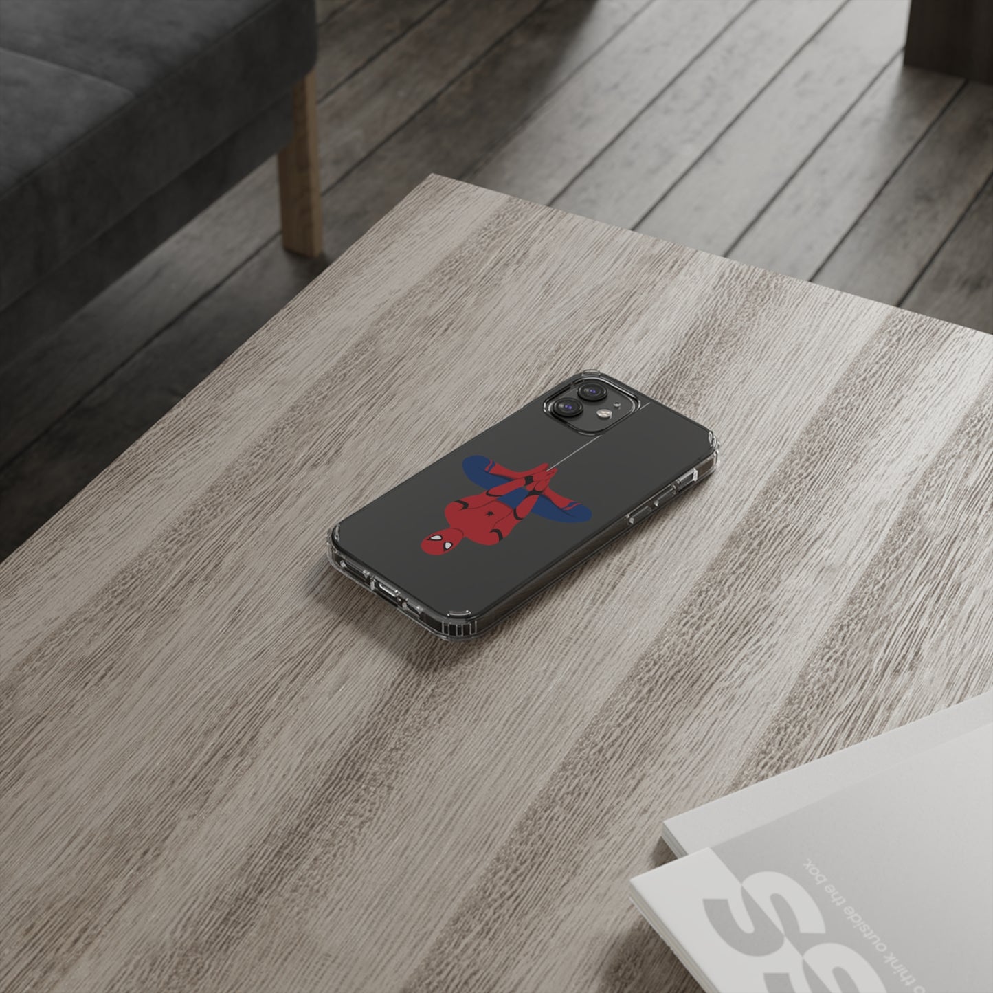 Tom Holland's Spider-Man Hanging Clear Phone Case