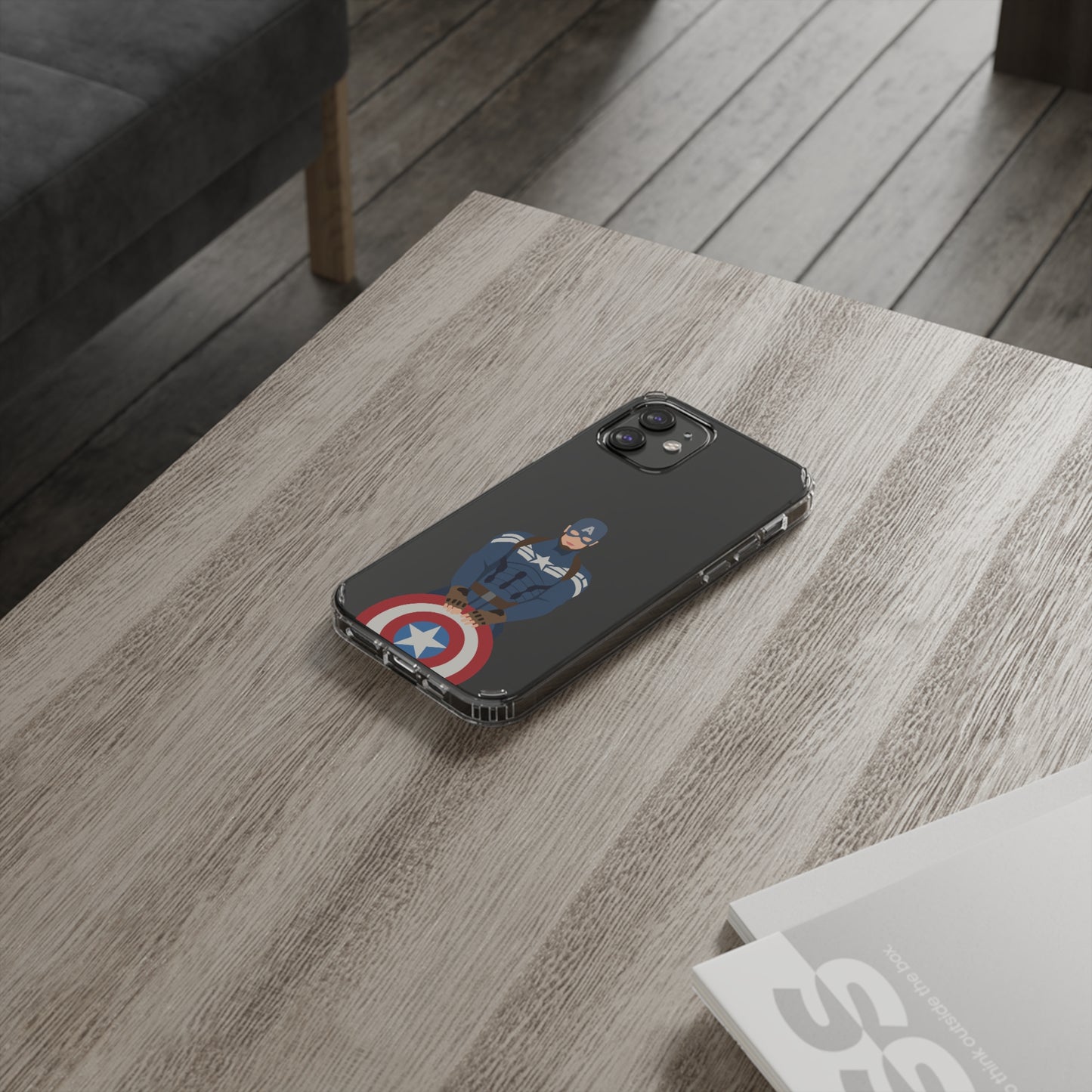 Captain America Clear Phone Case