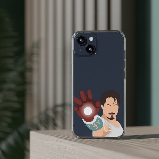 Tony Stark Clear Phone Case