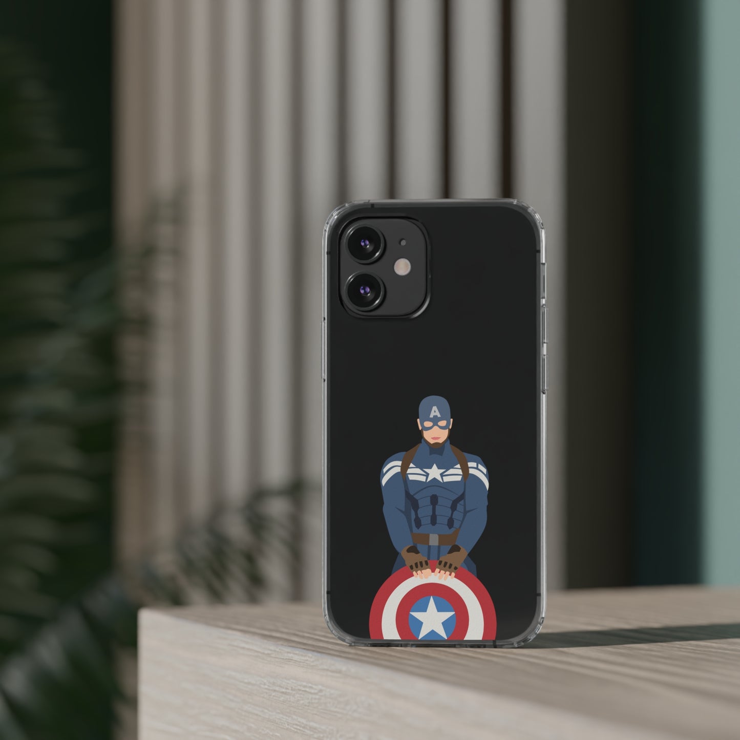 Captain America Clear Phone Case