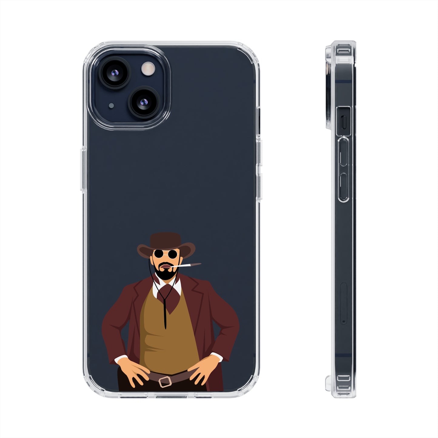 Django Unchained Clear Phone Case