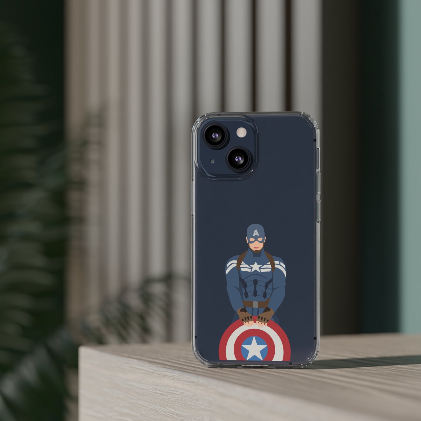 Captain America Clear Phone Case