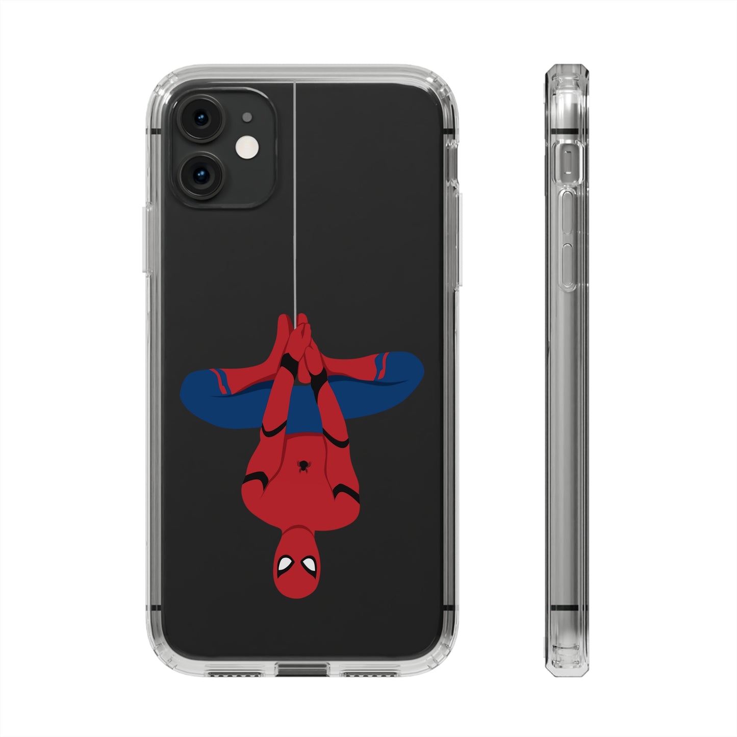 Tom Holland's Spider-Man Hanging Clear Phone Case