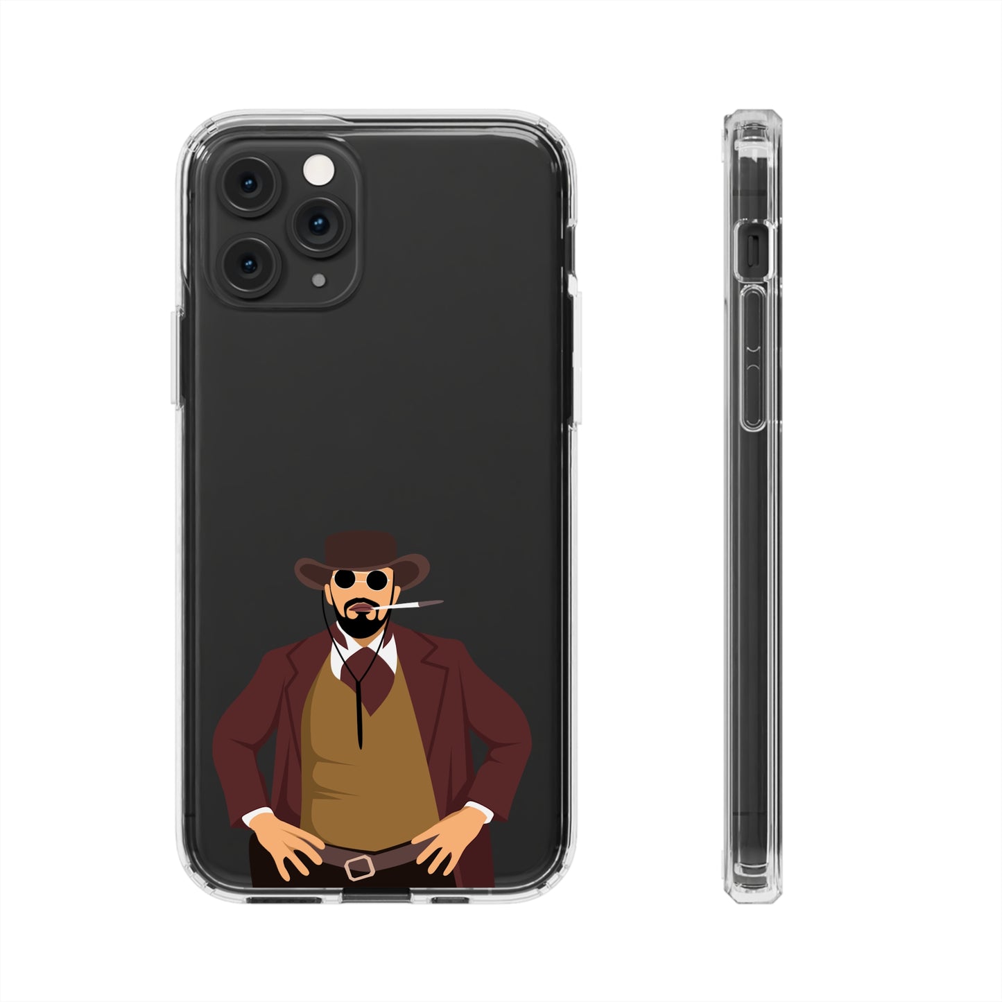 Django Unchained Clear Phone Case